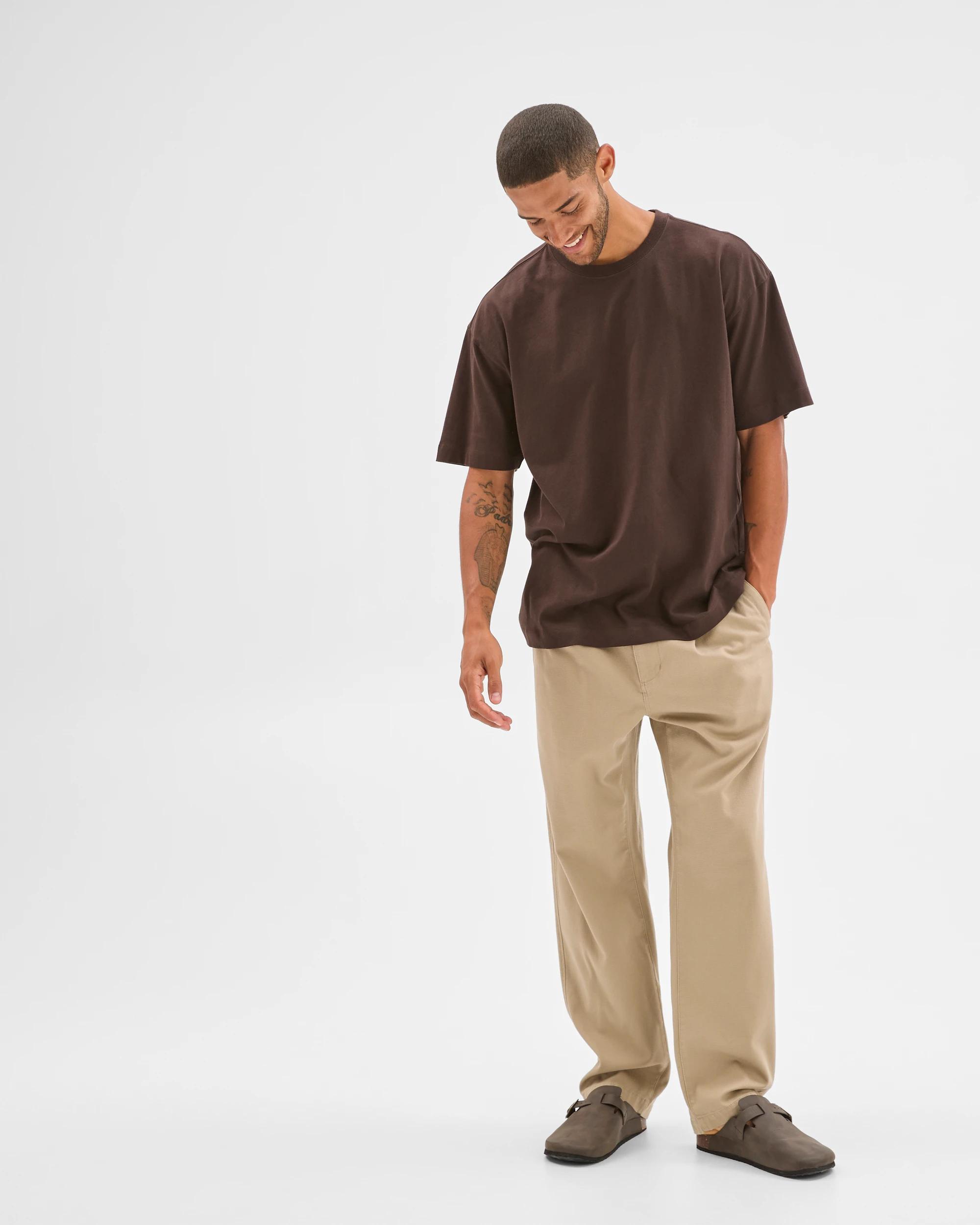 2 Target Australian Cotton Oversized T-Shirt CHOCOLATE, 2 of 6