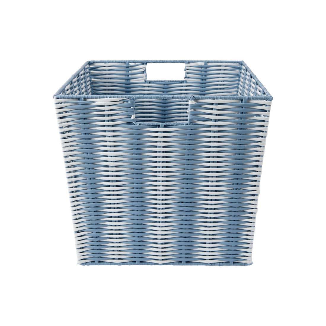 2 Blue Rattan Look Basket, 2 of 5