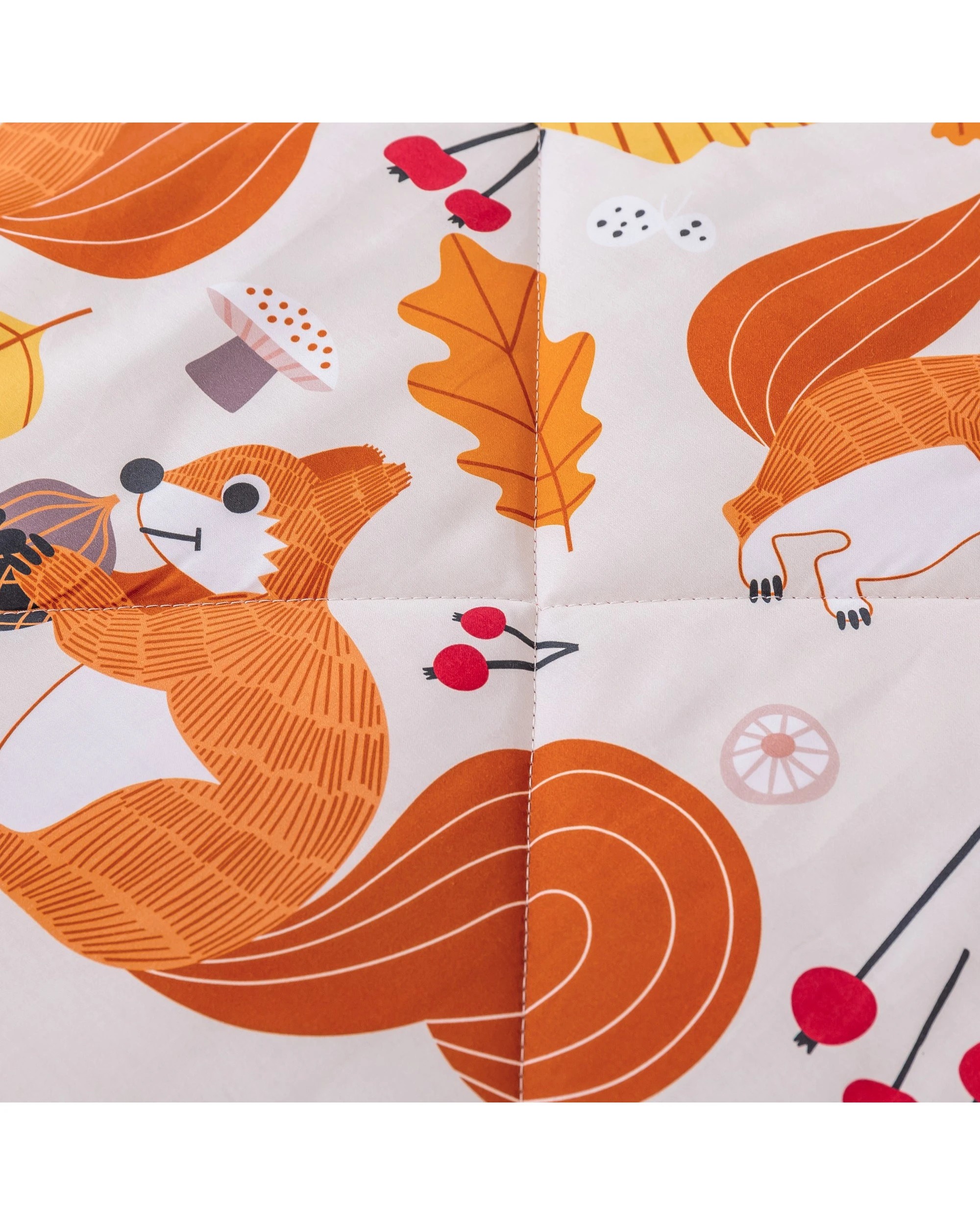 4 Jack & Ava Comforter Set Find a Squirrel - Single Bed - Animal Print, 4 of 7