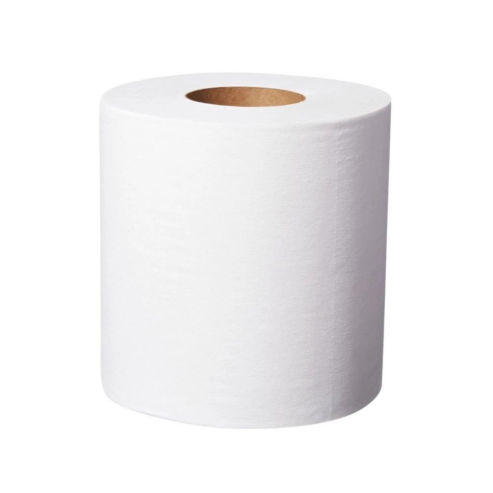 2 Tork Basic Paper Centrefeed Roll White 1 Ply 300m 6 Pack, 2 of 2