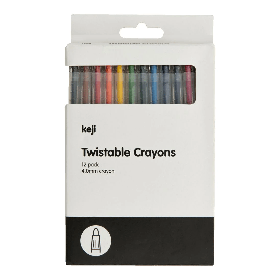 1 Keji Twistable Crayons 12 Pack, 1 of 3