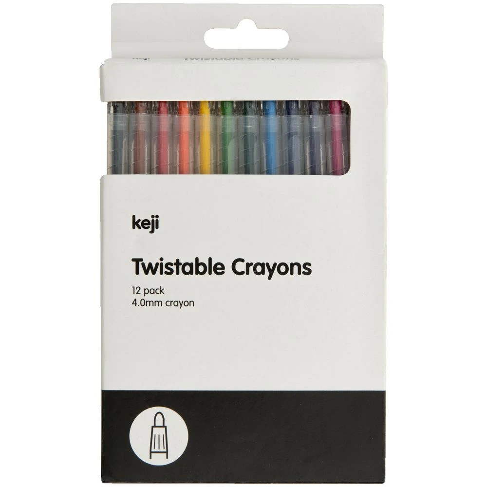 1 Keji Twistable Crayons 12 Pack, 1 of 3
