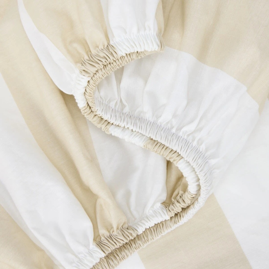 3 250 Thread Count Ruffle Cotton Sheet Set - Double Bed, Sand, 3 of 7