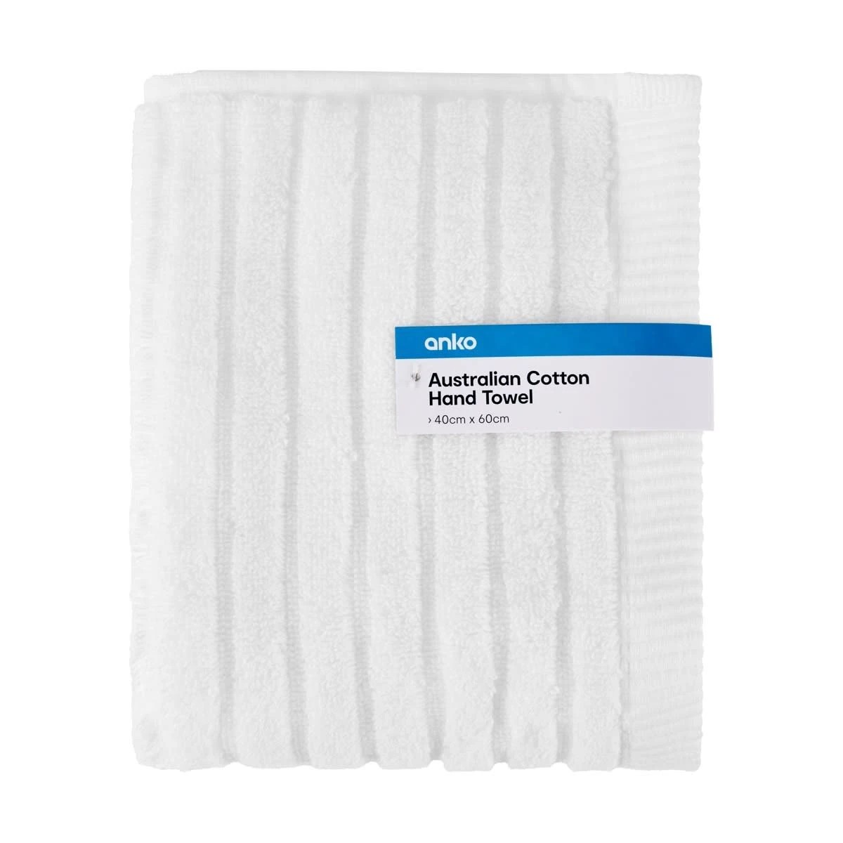 5 Australian Cotton Hand Towel - White, 5 of 5