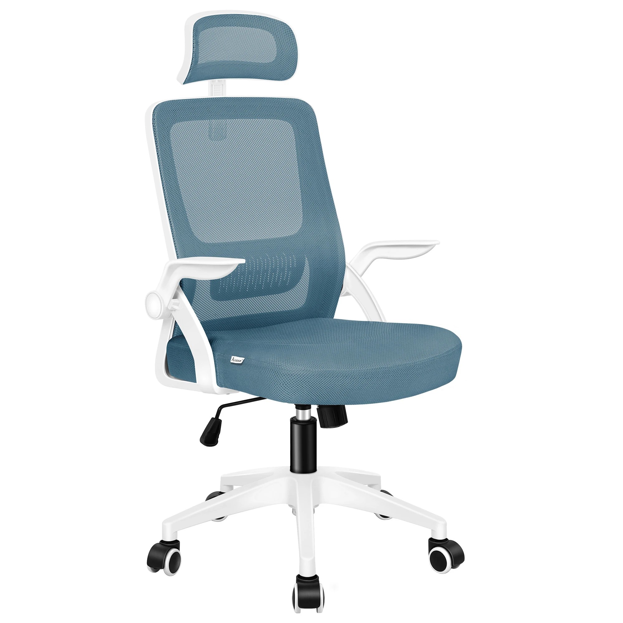1 Alfordson Mesh Office Chair Executive Fabric Seat Tilt Gaming Computer - Blue, 1 of 10