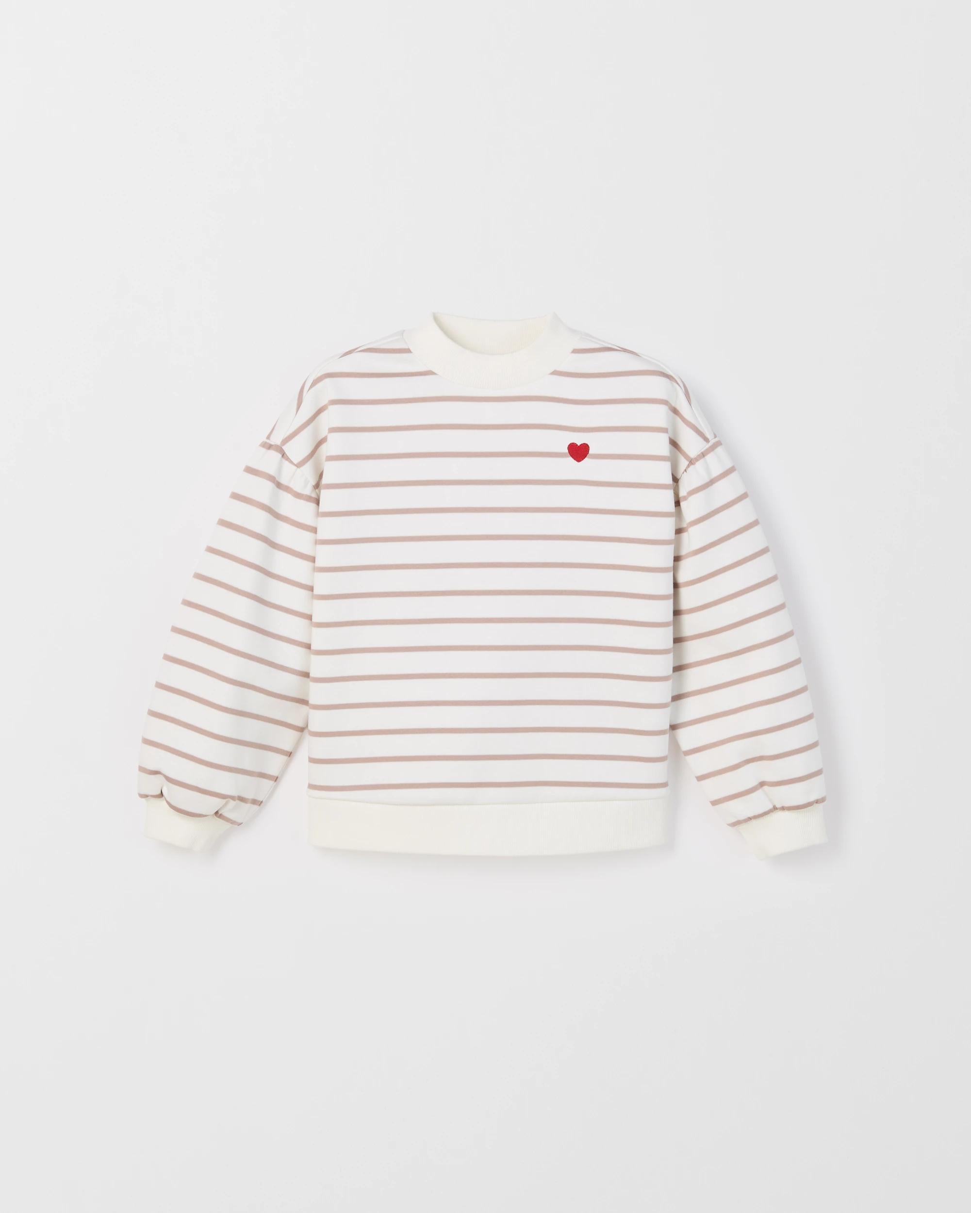 5 Target Kids Australian Cotton Blend Balloon Sleeve Fleece Jumper STRIPE, 5 of 6