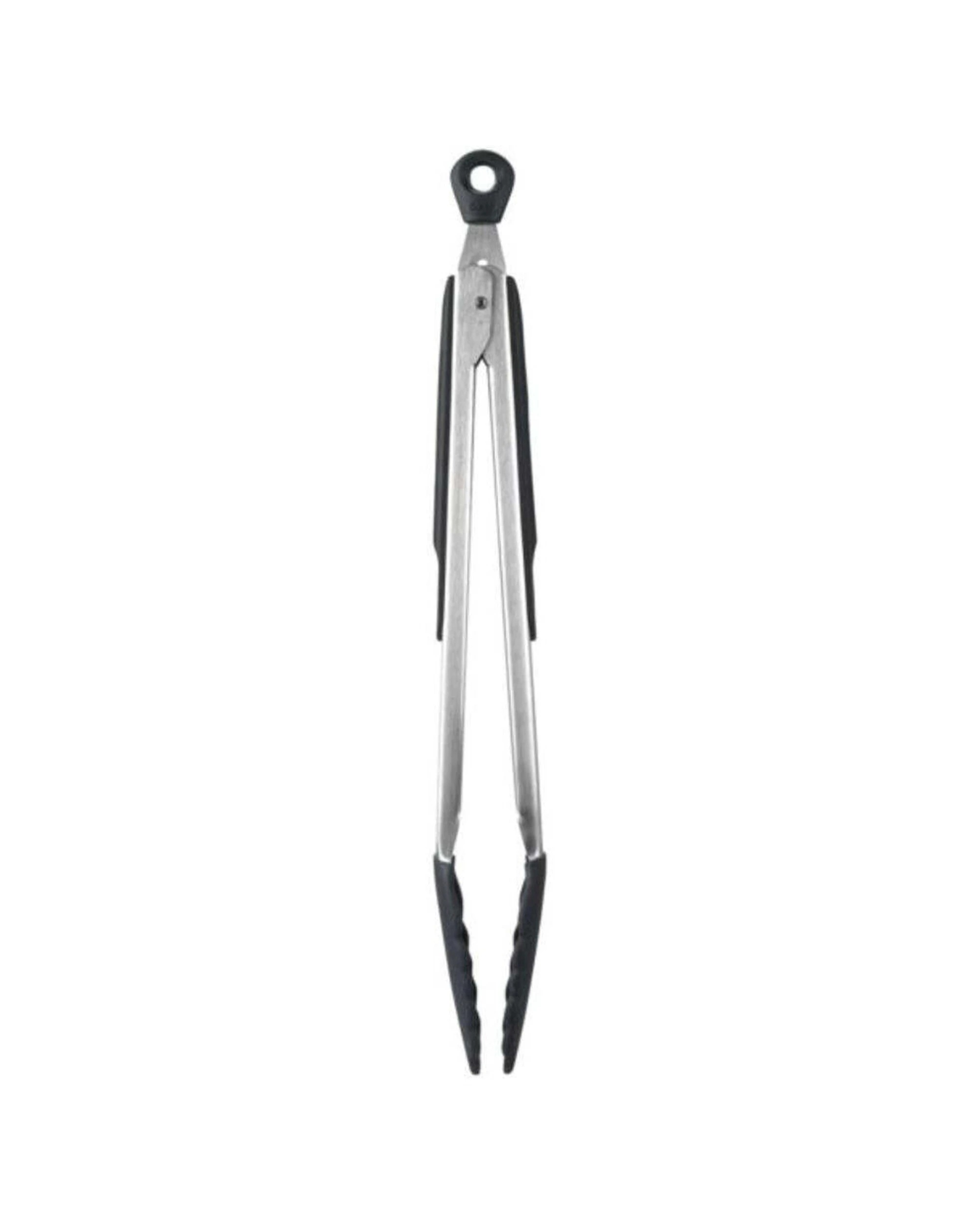 2 Oxo Good Grips Ergonomic Stainless Steel Tongs 30cm With Silicone Head - Silver, 2 of 3