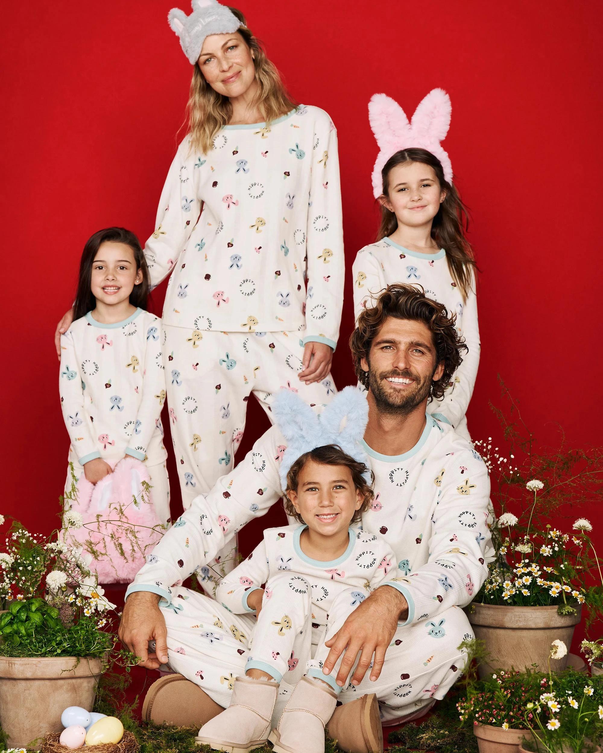 9 Target Man Family Matching Australian Cotton Easter Mens Pyjama Set - Bunny Head WAFFLE BUNNY, 9 of 9