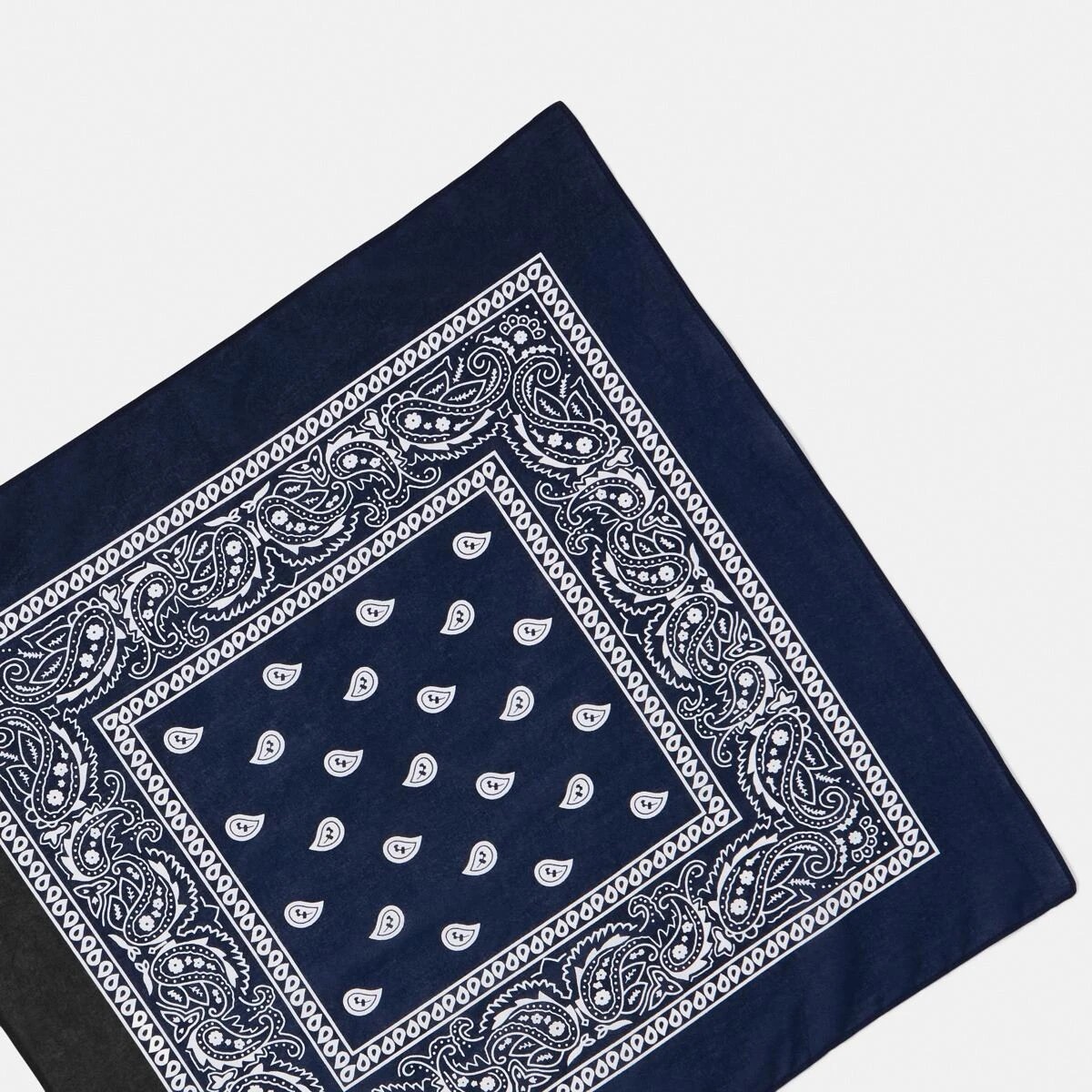 3 Paisley Hair Bandana - Navy, 3 of 7