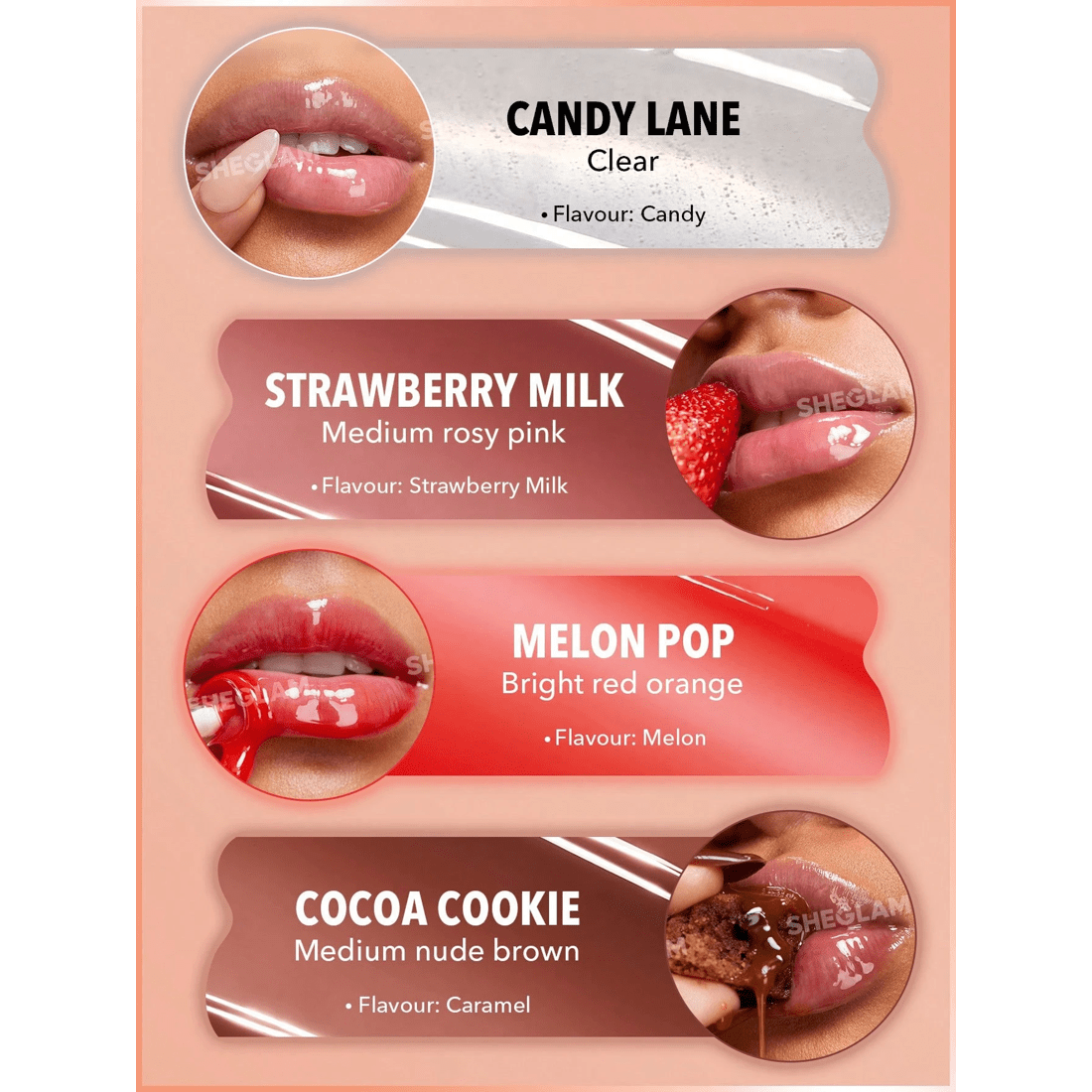 5 SHEGLAM Crystal Glaze Moisturizing Lip Care - Candy Lane, 5 of 7