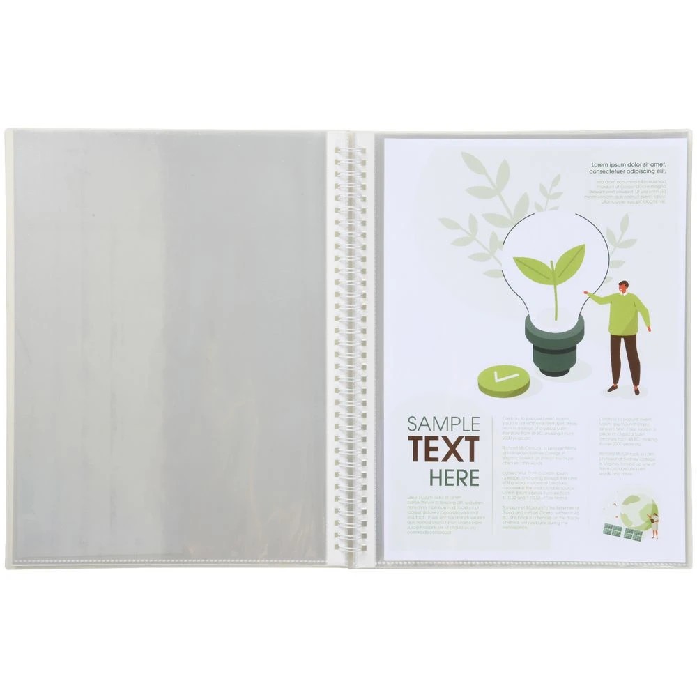 3 J.Burrows A4 Display Book 20 Pockets Clear, 3 of 3