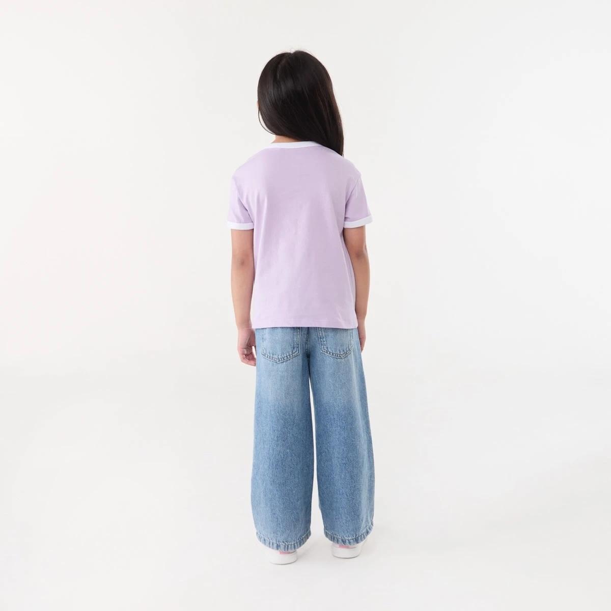 6 Ringer T-shirt NEW YORK BOW PASTEL LILAC, 6 of 6