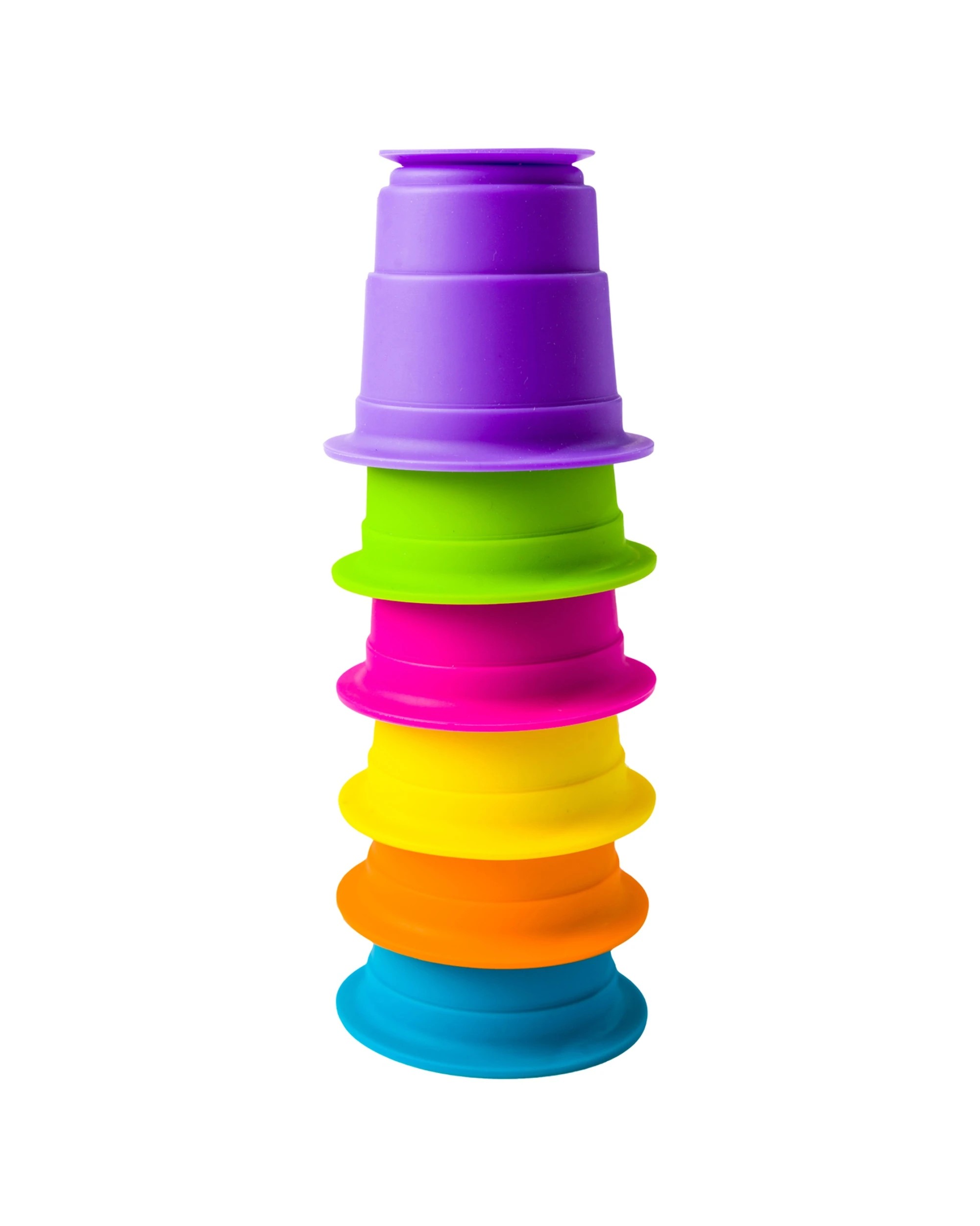 2 Fat Brain Toy Co Suction Kupz Set Of 6 Silicone Cups For Sensory Play - Multi, 2 of 8