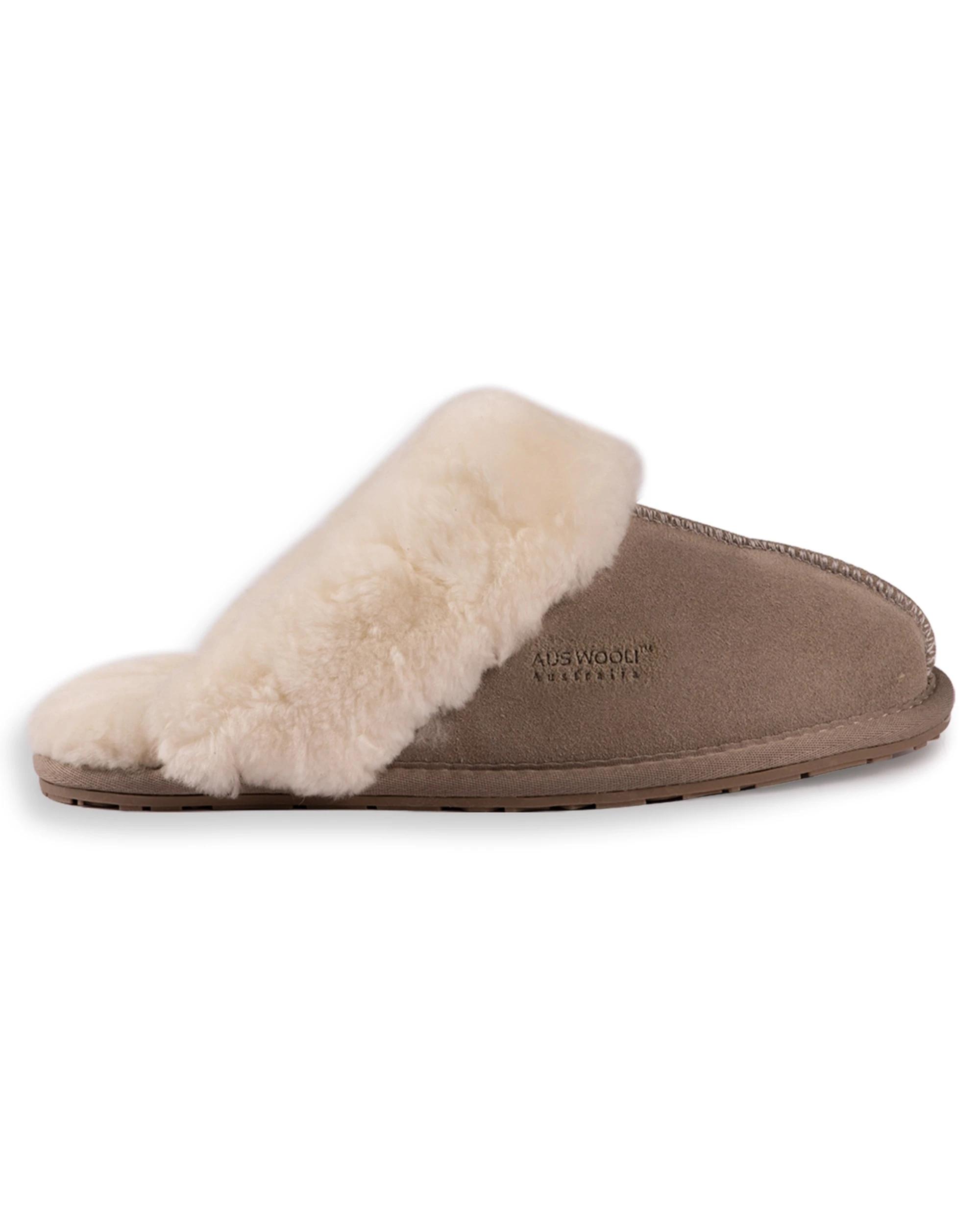 2 AUS WOOLI Sheepskin Wool Shelley UGG Slippers LIGHTGREY, 2 of 7
