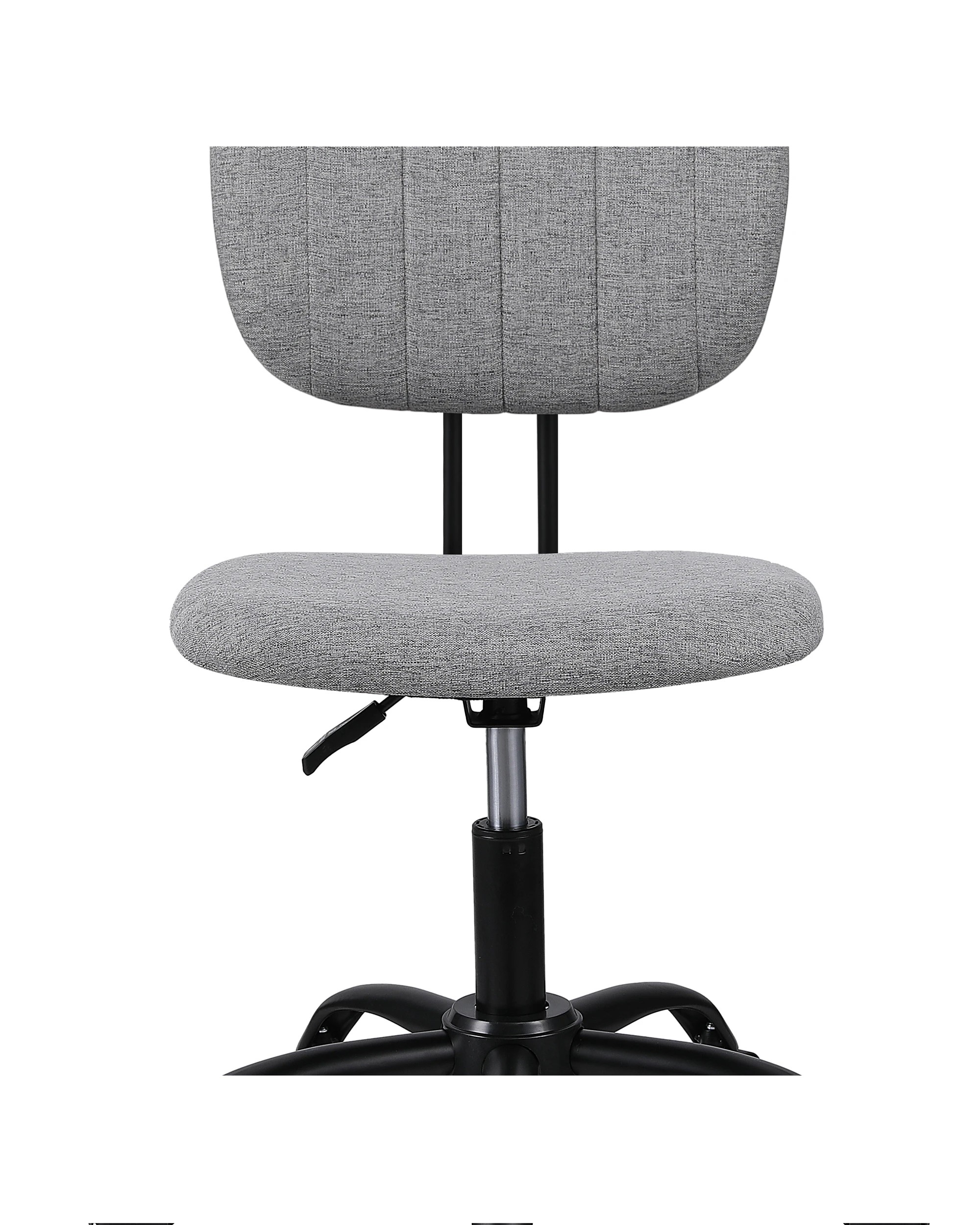6 Artiss Armless Office Chair with Wheels, Ergonomic 360° Swivel Home Office Desk Chair - Grey, 6 of 7