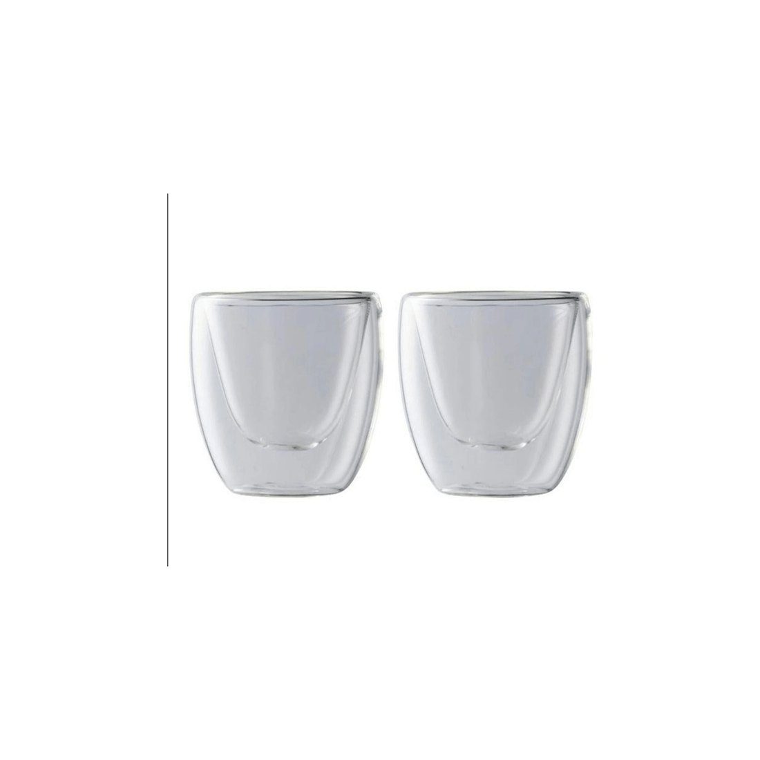 2 Maxwell & Williams 2pc Blend Double Wall Espresso Borosilicate Cups 80ml
 - Plain, 2 of 3