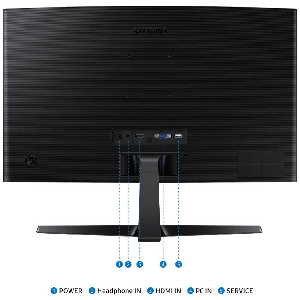 6 Samsung 24" FHD 100Hz 4ms VA Curved Monitor S36GD, 6 of 6