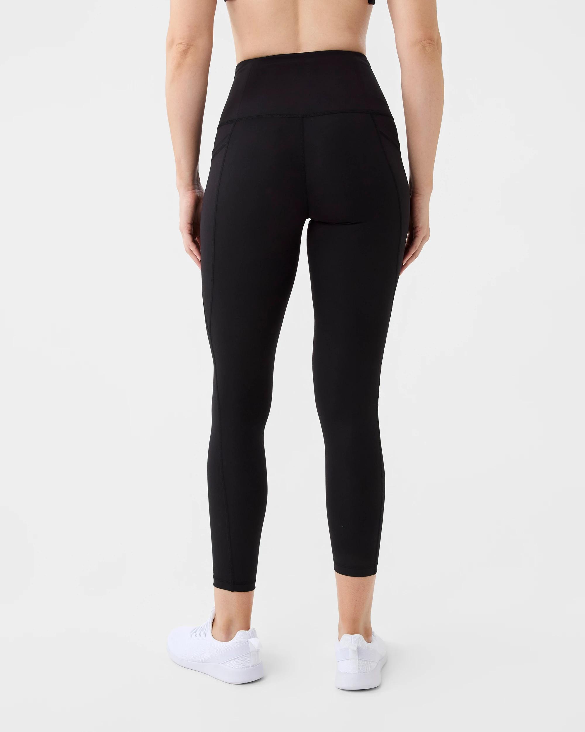 3 Active Womens Ultra High Rise Full Length Studio Leggings Black, 3 of 8