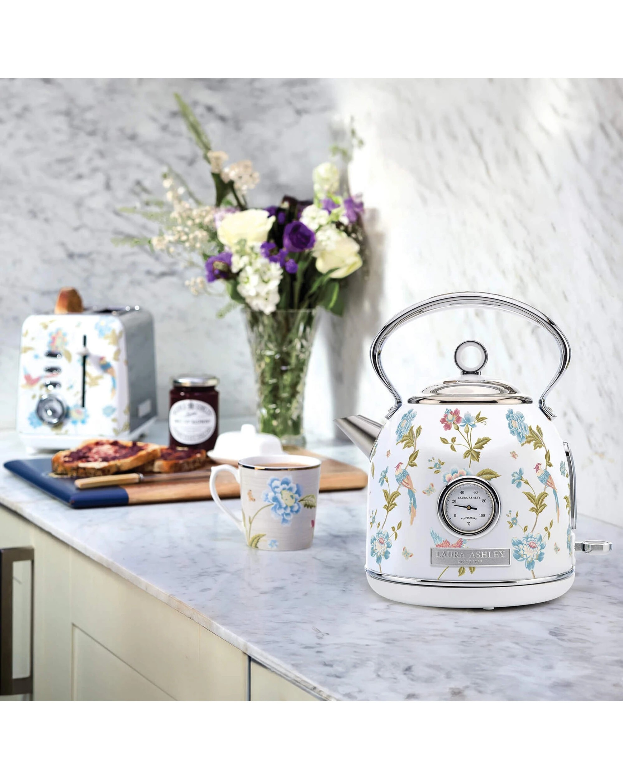 3 Laura Ashley 1.7L Electric Kettle And 2 Slice Toaster Combo Elveden - Pattern, 3 of 8