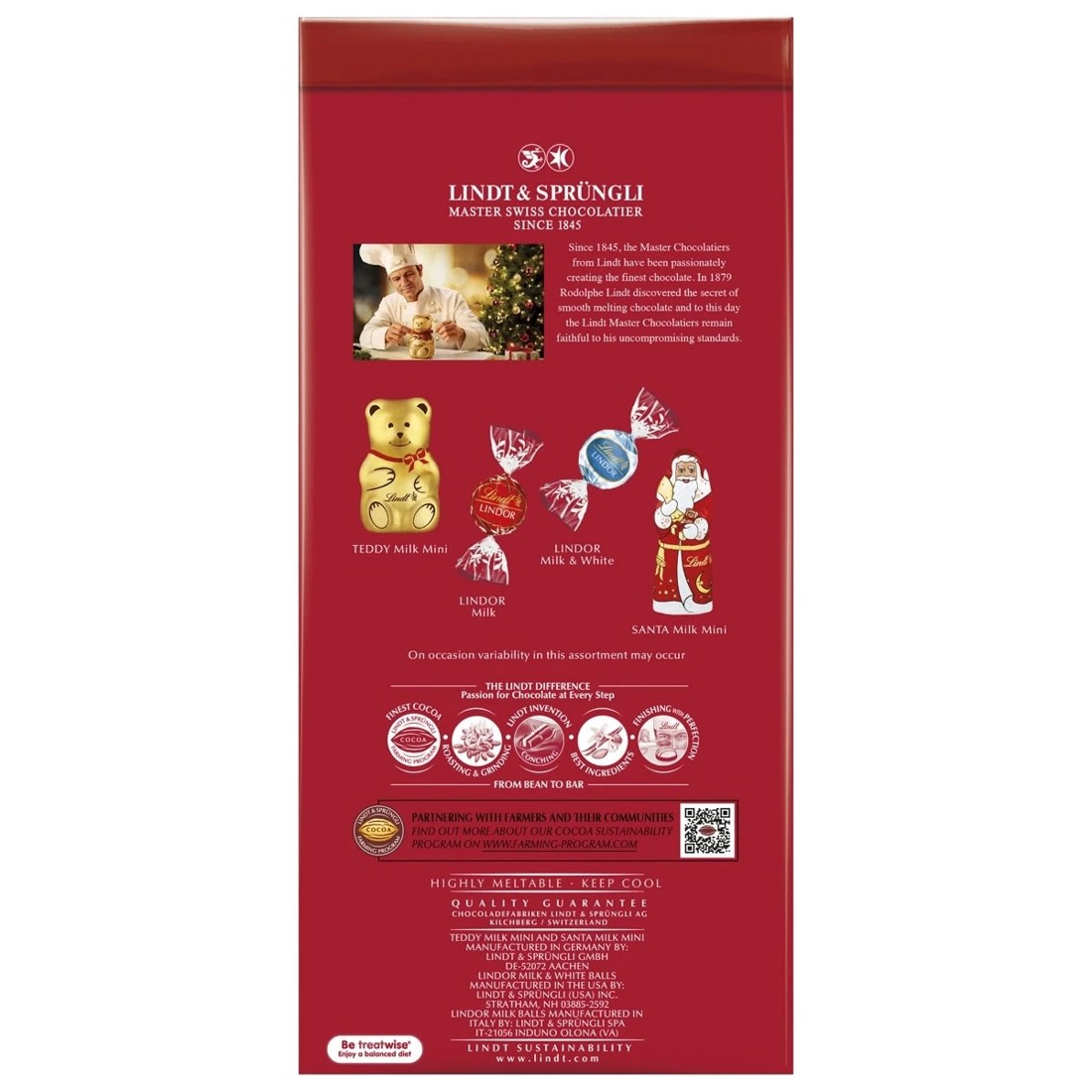 3 Lindt Christmas Chocolate Medley Bag 194g, 3 of 8