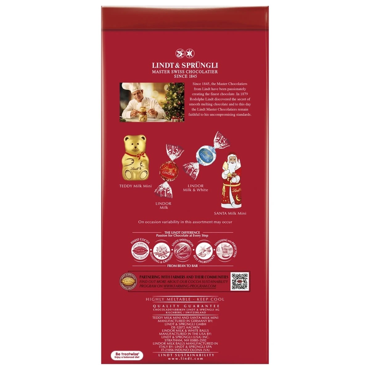 3 Lindt Christmas Chocolate Medley Bag 194g, 3 of 8
