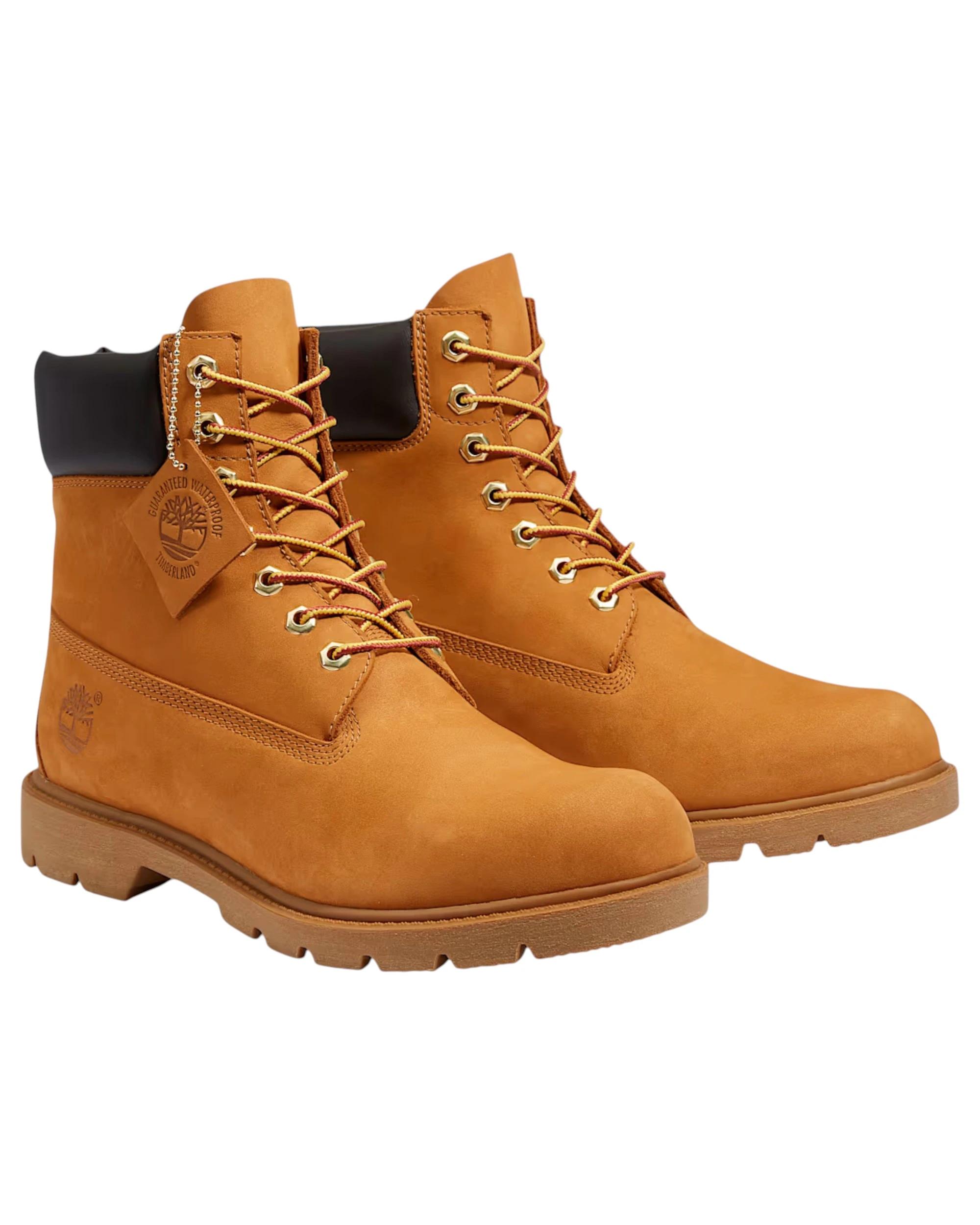 6 Timberland Mens 6-Inch Waterproof Nubuck Wide Boot WHEAT, 6 of 7