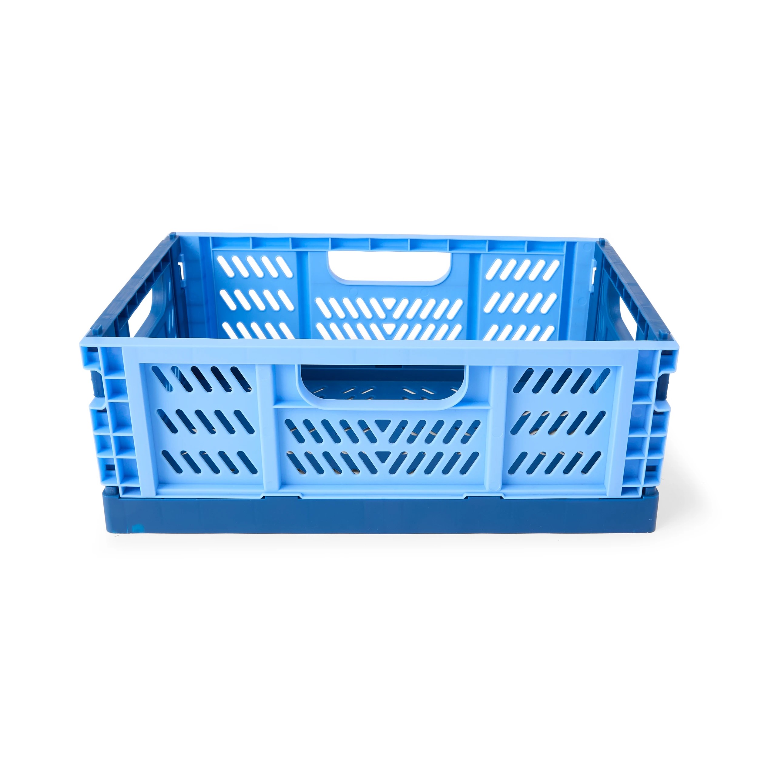 3 5L Collapsible Crate - Small, Blue, 3 of 8