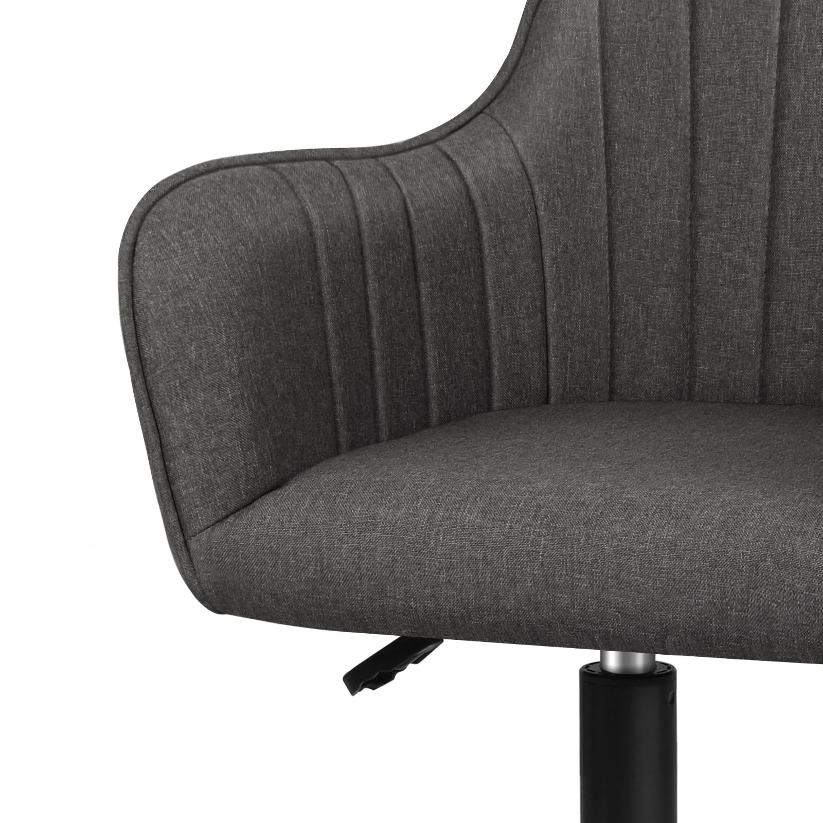 5 Alfordson Office Chair Fabric Swivel Armchair Computer Adult Kids - Grey, 5 of 10