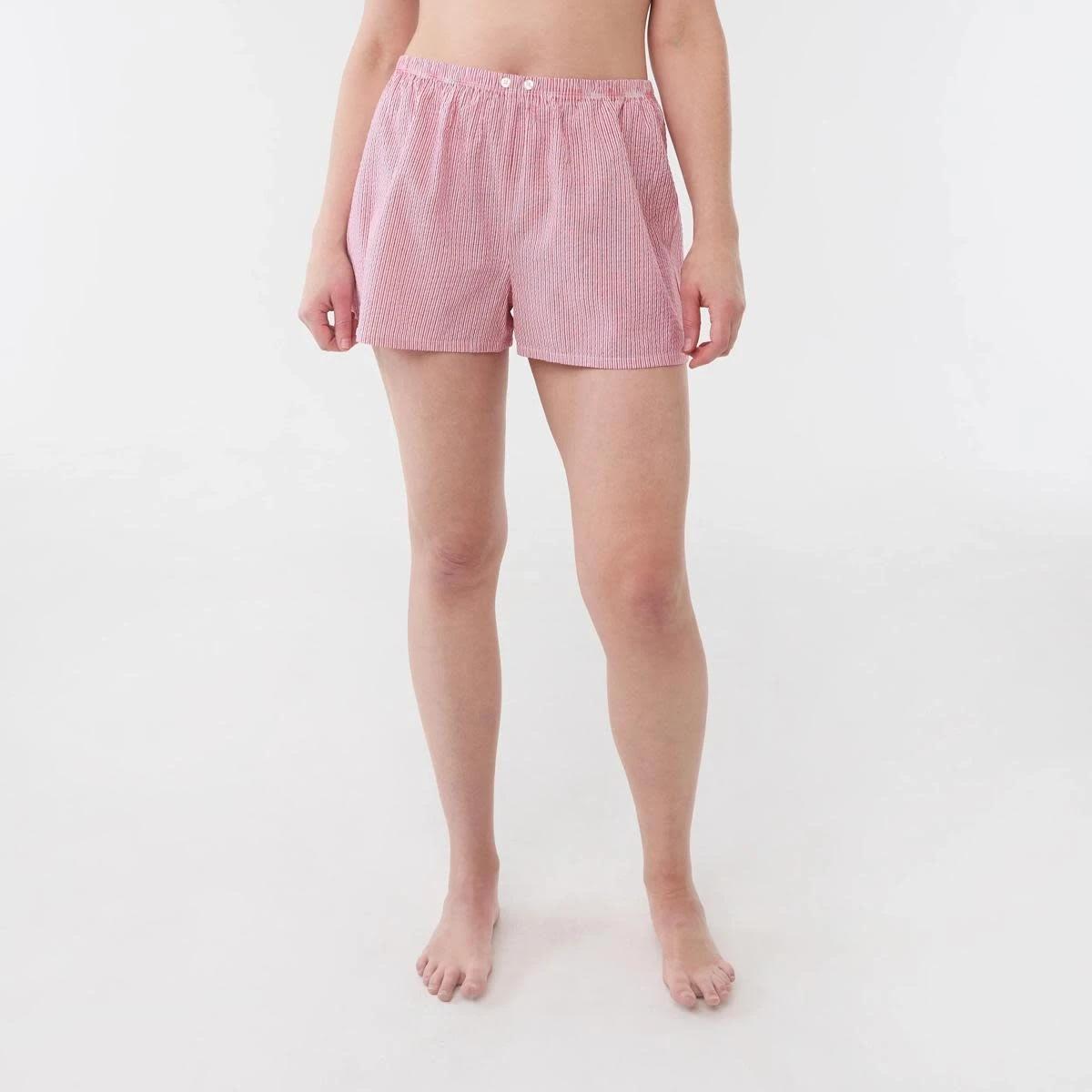5 Seersucker Sleep Shorts STRIPE STRAWBERRY, 5 of 5