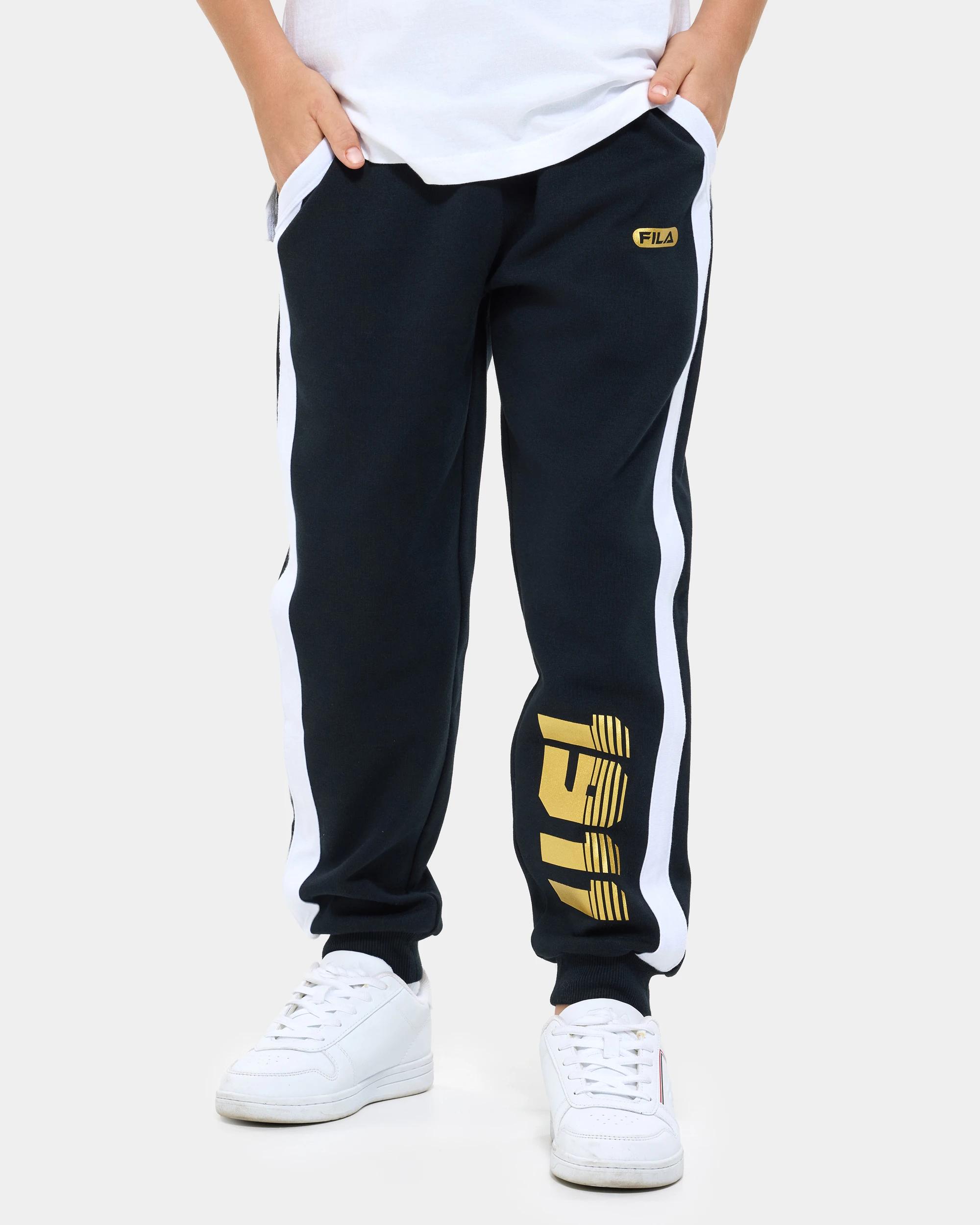 1 Fila Hunter Panel Trackpants BLACK, 1 of 7