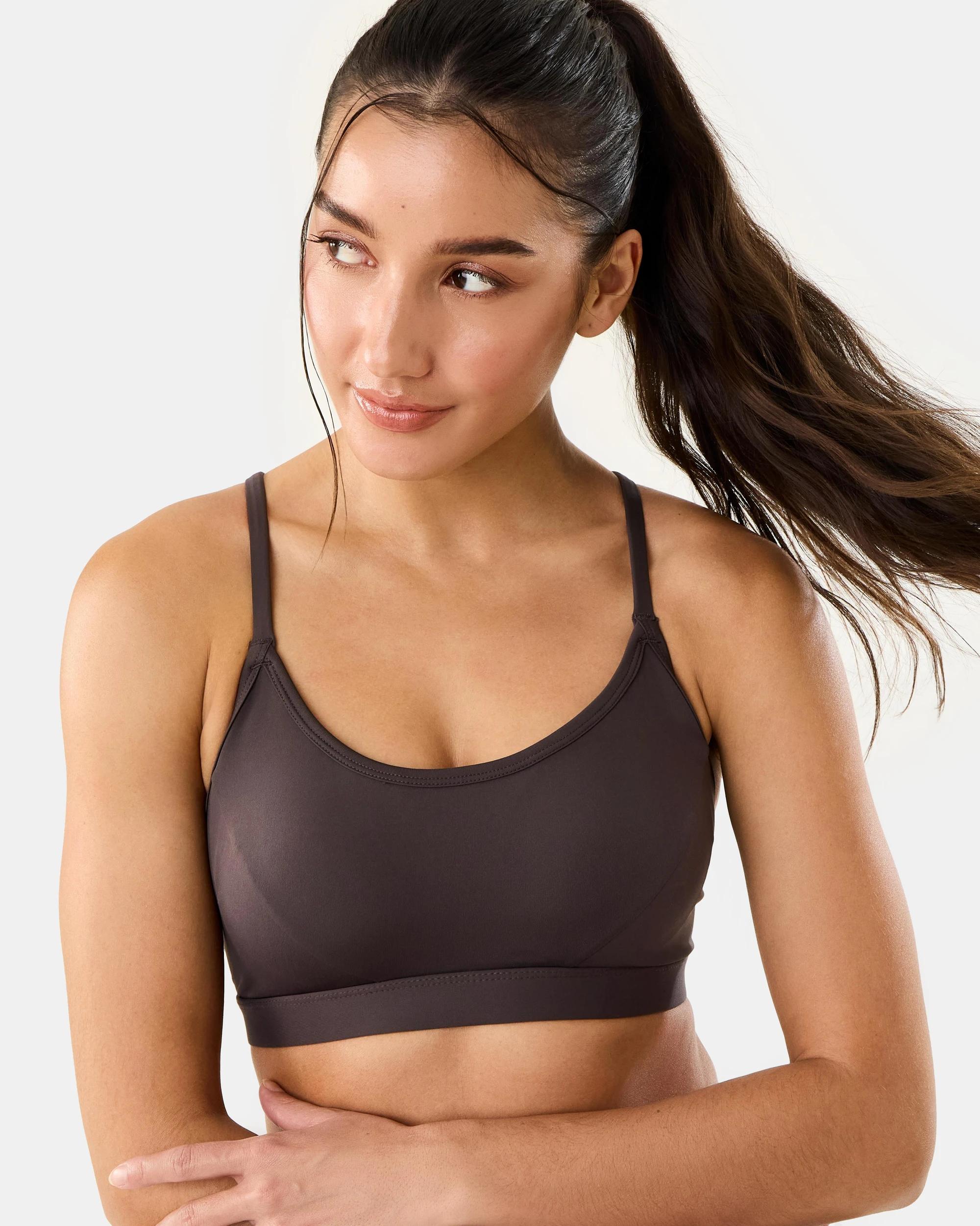 6 Active Womens Moulded Balance Crop Espresso, 6 of 8