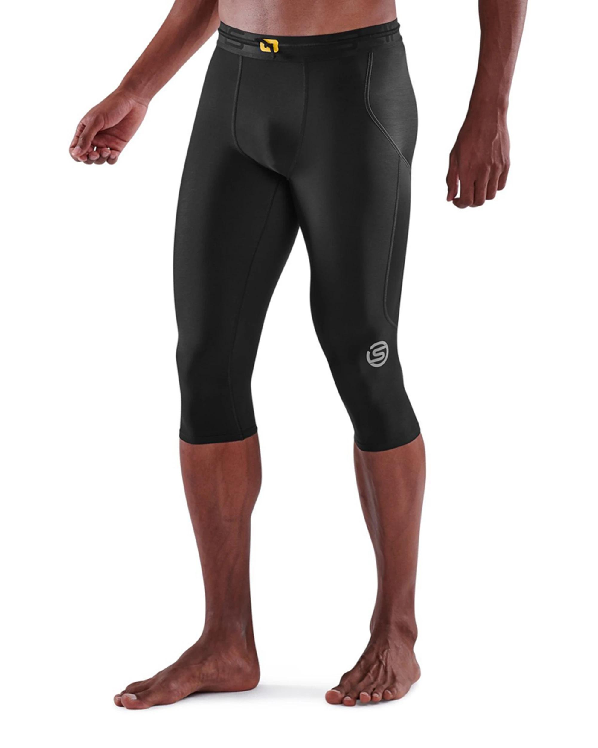 2 SKINS Compression Men's Series-3 Active 3/4 Tight Thermal BLACK, 2 of 4