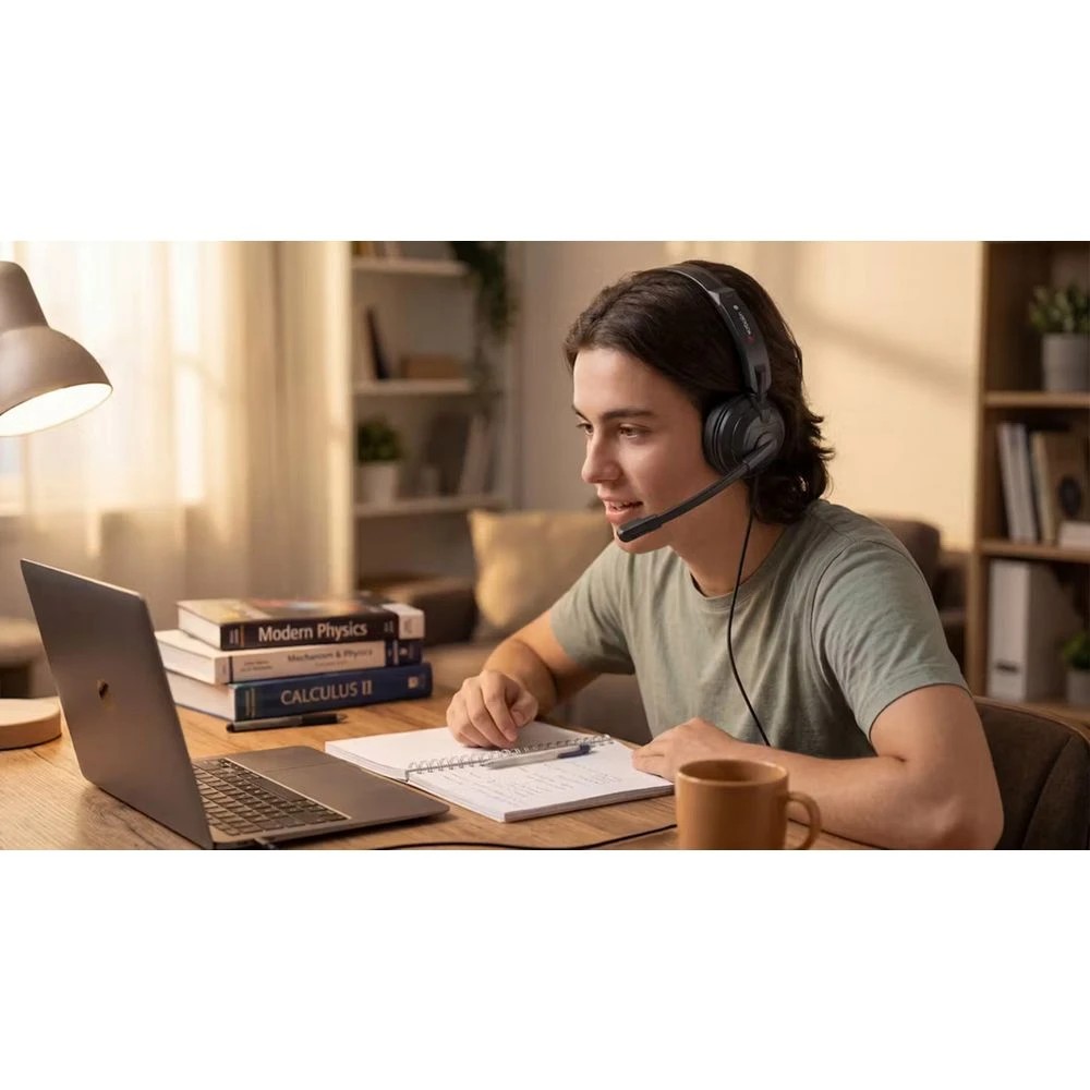 9 Verbatim PureSound Noise-Cancelling Headset Black, 9 of 9