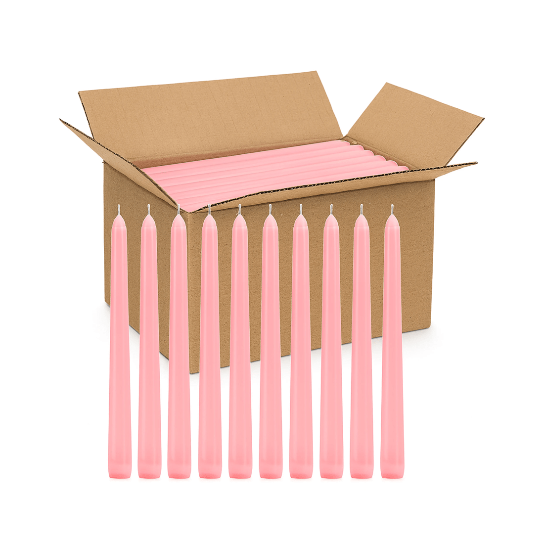 1 BR Home Tapered Dinner Candles, Unscented, 25cm Pack of 144, 1 of 8