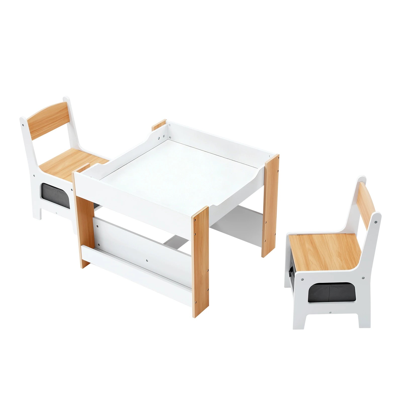 9 Kidbot 4 IN 1 Kids Table and Chairs Set Childrens Activity Centre, 9 of 10