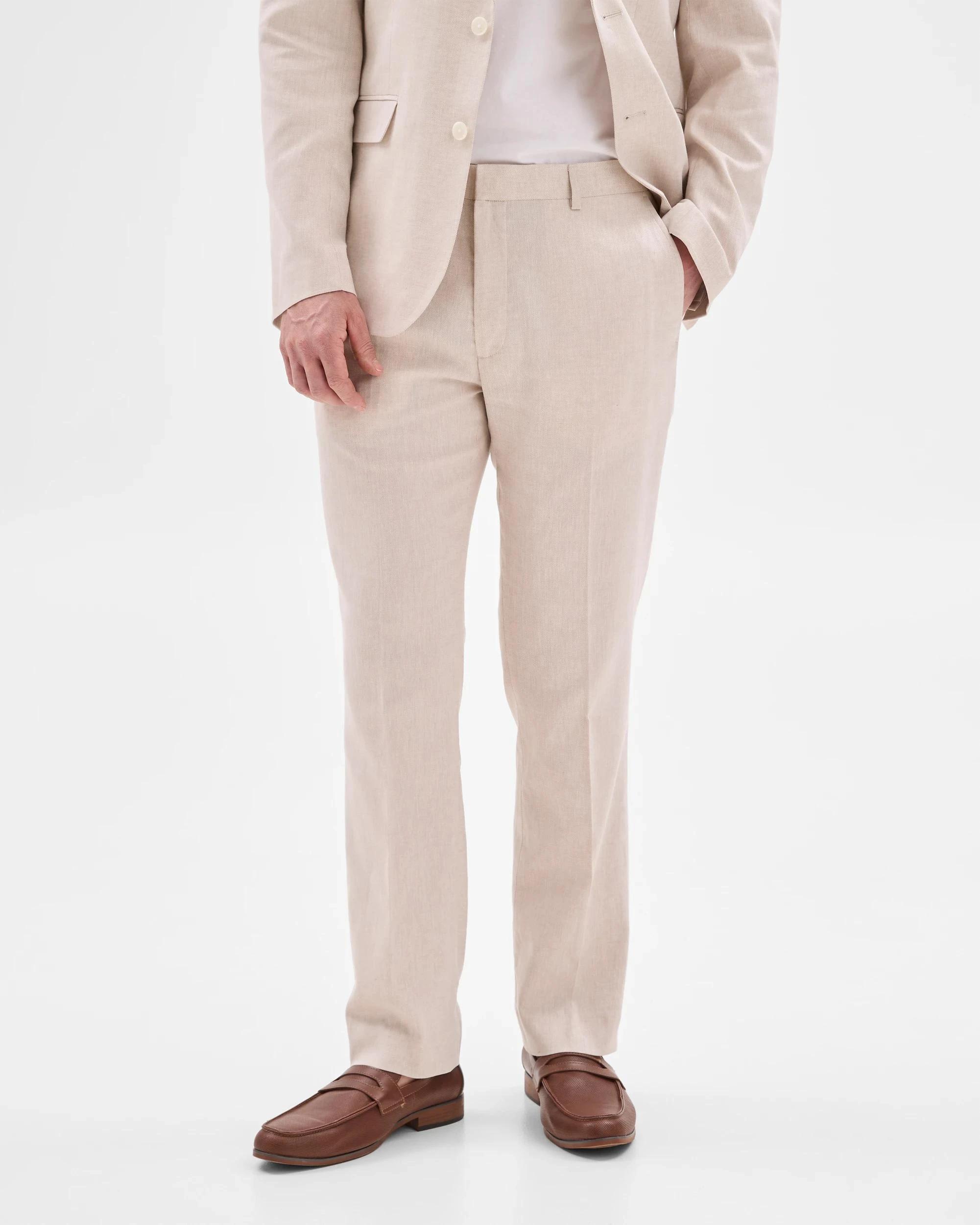 2 European Linen Blend Suit Pants - Preview NEUTRAL, 2 of 7