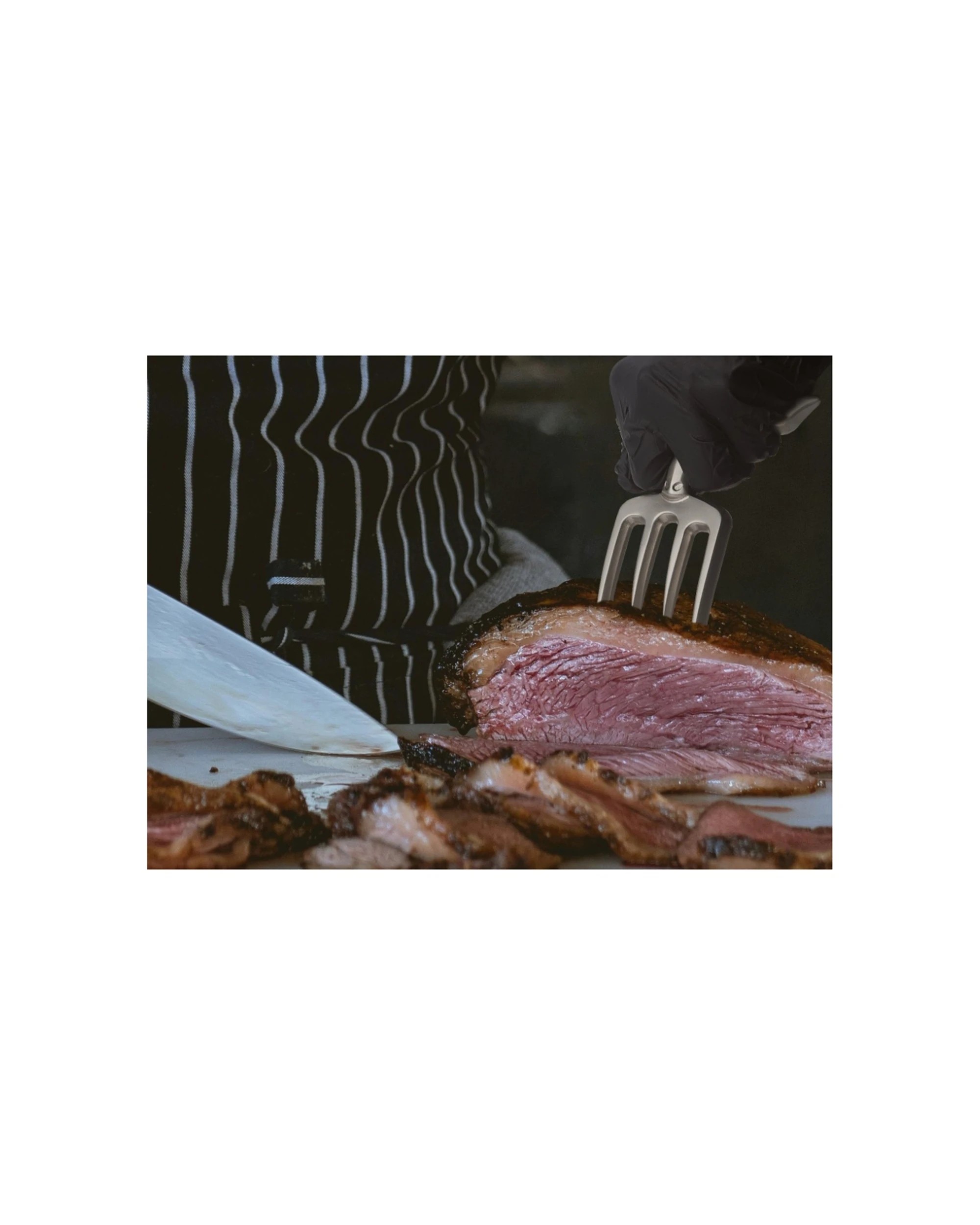 9 Mens Republic Heavy Duty Bull Fork For Carving And Serving Meat - Black, 9 of 9