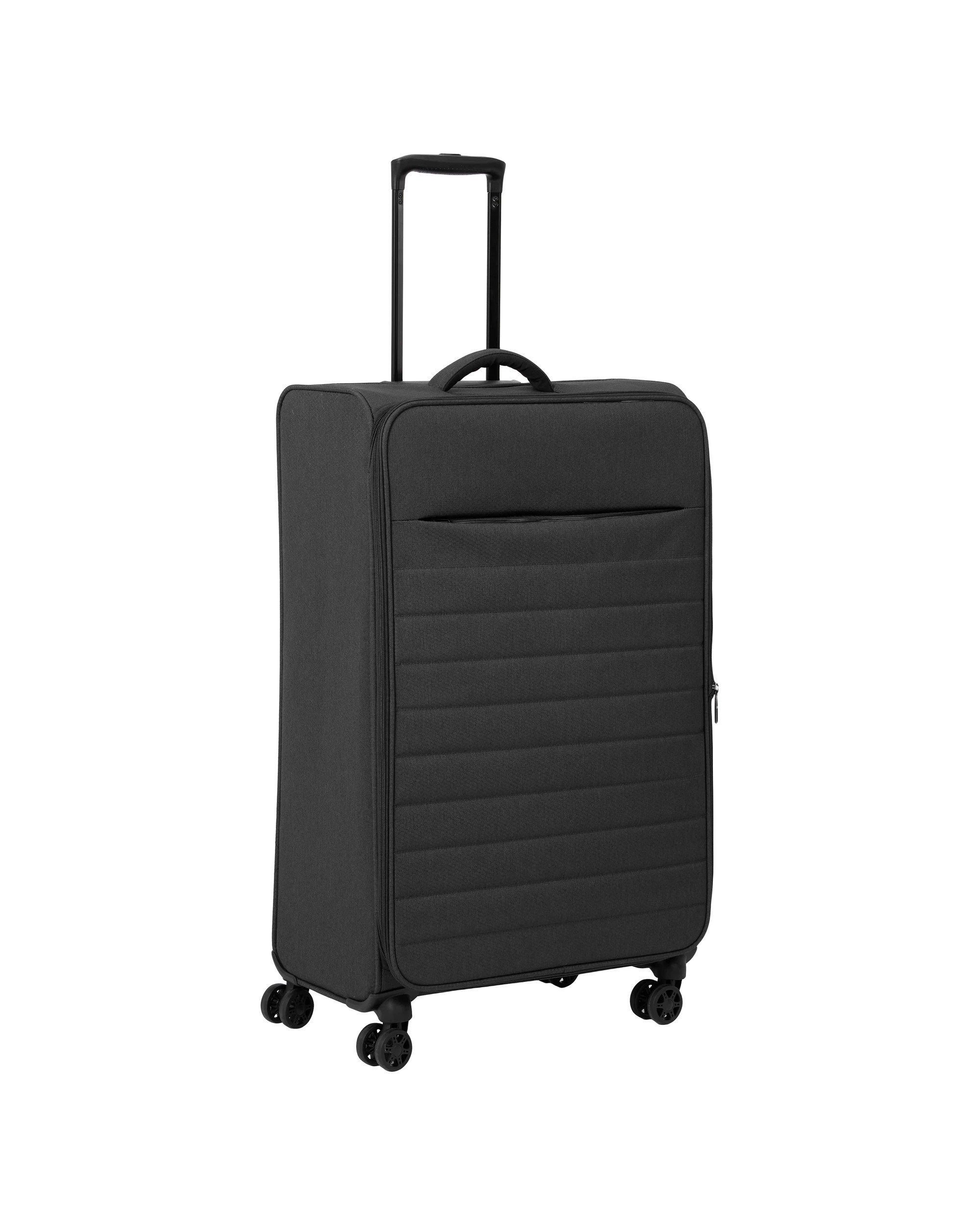 1 71cm 8 Wheels Lightweight Quilted Soft Case - Charcoal, 1 of 8