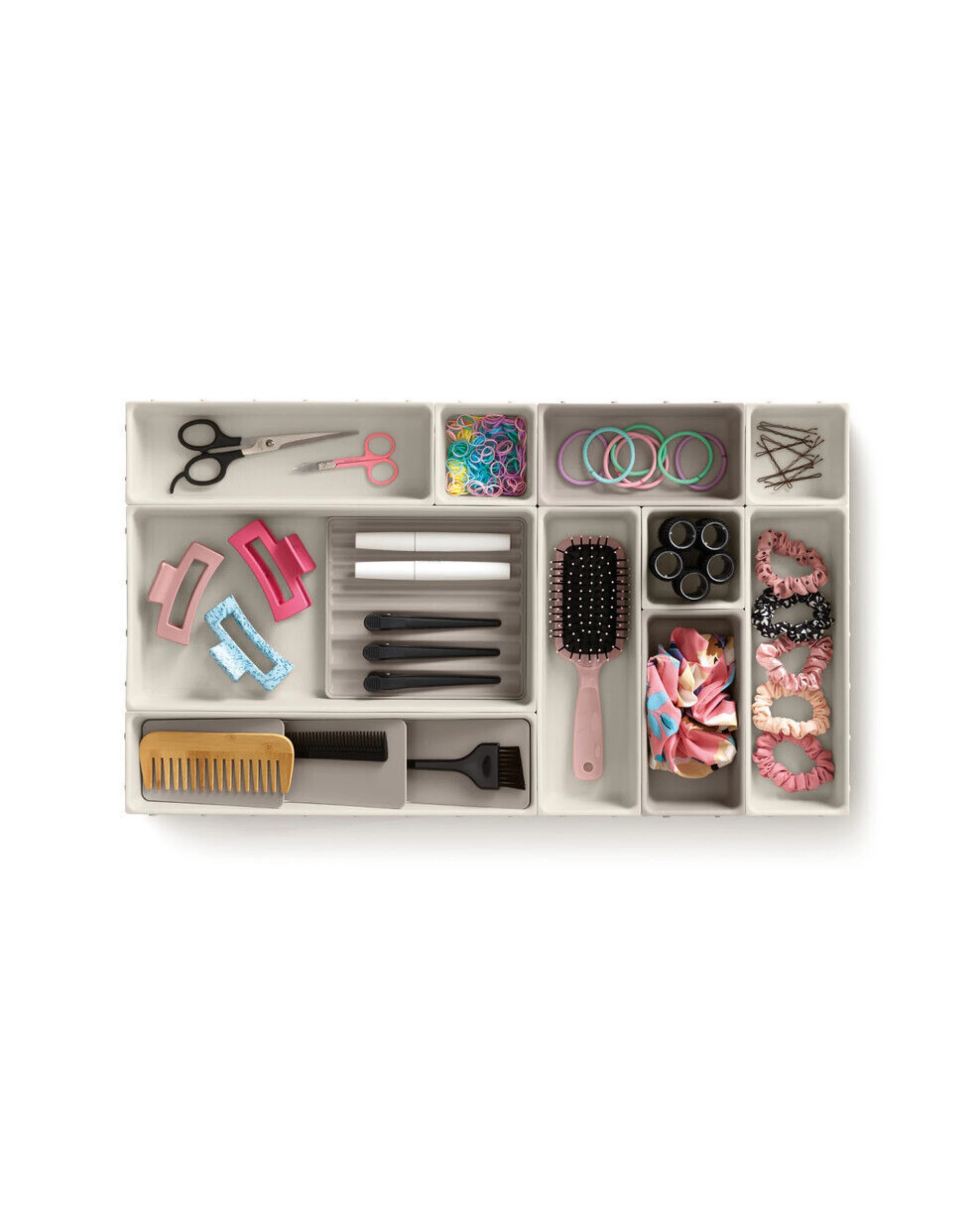 3 Joseph Joseph Viva 12 Piece Makeup Organiser Set - Shell - Beige, 3 of 4