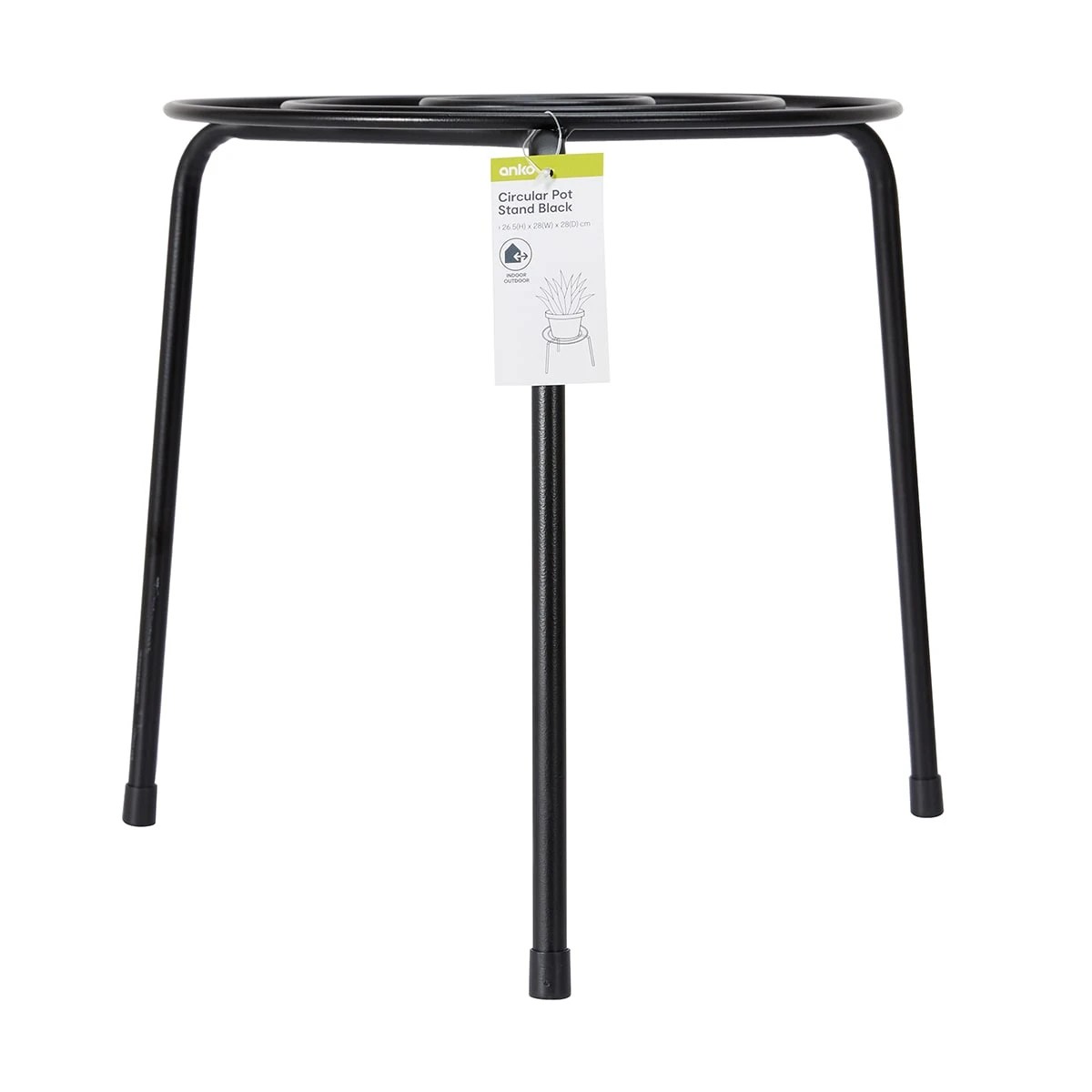 6 Circular Pot Stand - Black, 6 of 6