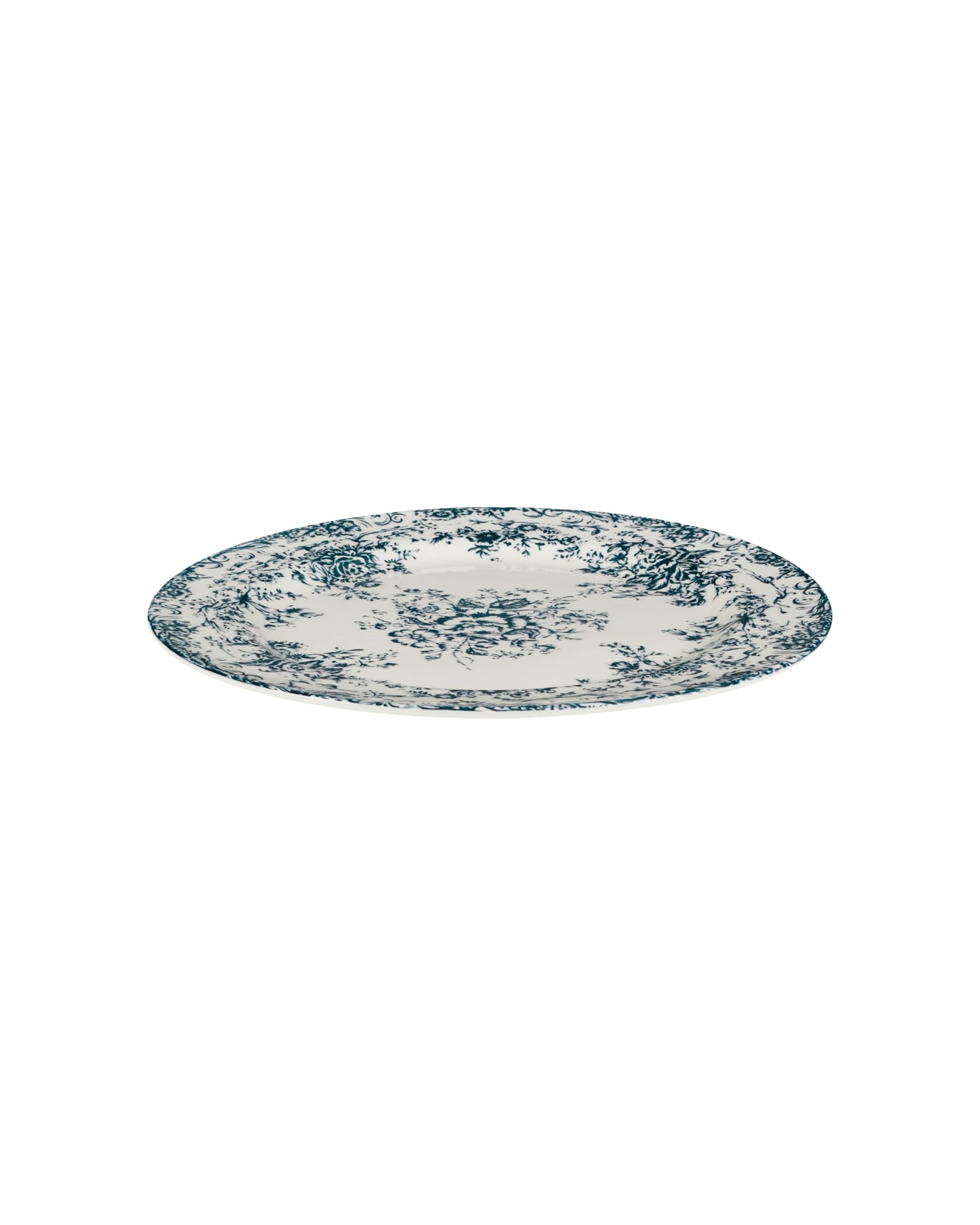 1 Casa Domani Rosetta Rim Dinner Plate 26.5cm Antique - Blue, 1 of 3