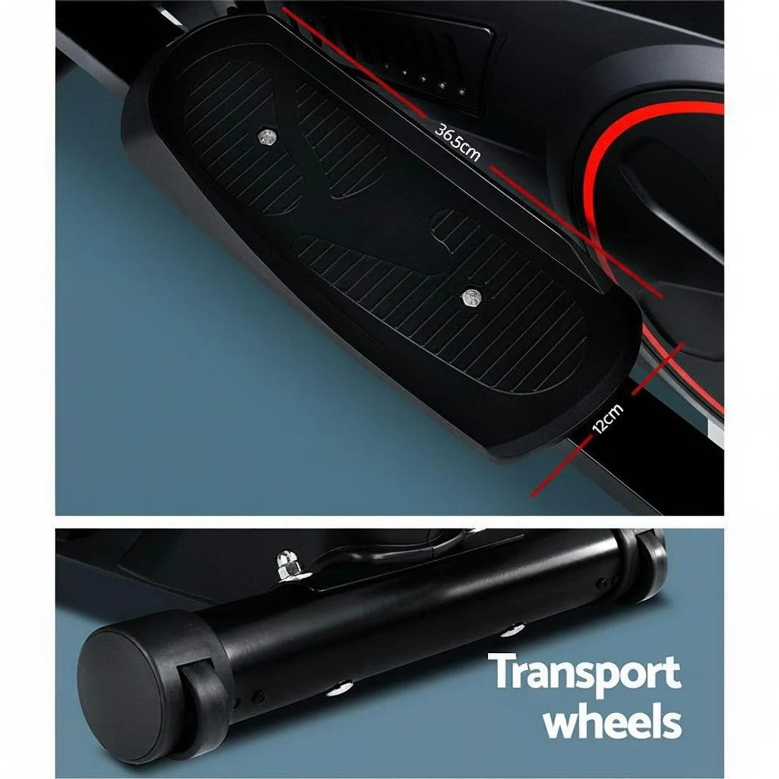 6 Everfit Exercise Bike Elliptical Cross Trainer Home Gym Fitness Machine - Black, 6 of 7