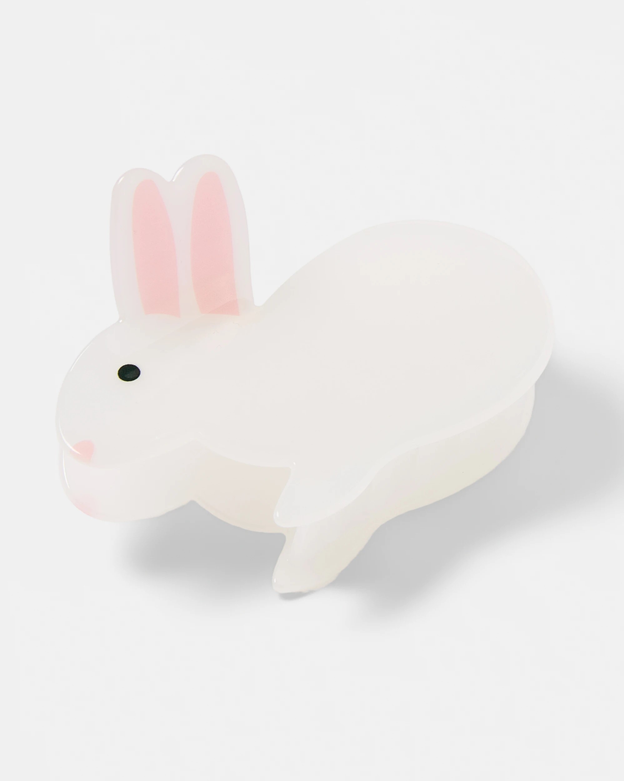 2 White Novelty Bunny Claw Hair Clip, 2 of 4