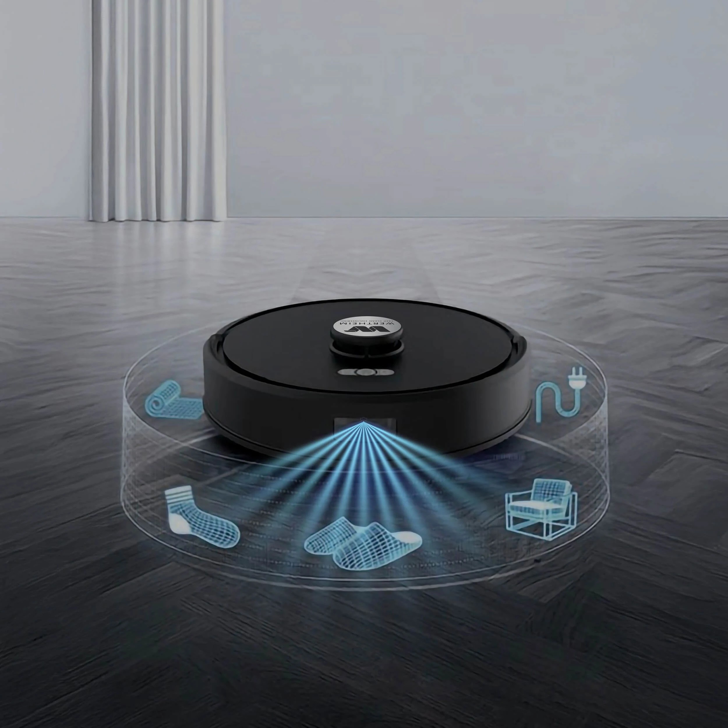5 Wertheim CleanBot Robot Vacuum With Mop Function For Home Floors, 5 of 6