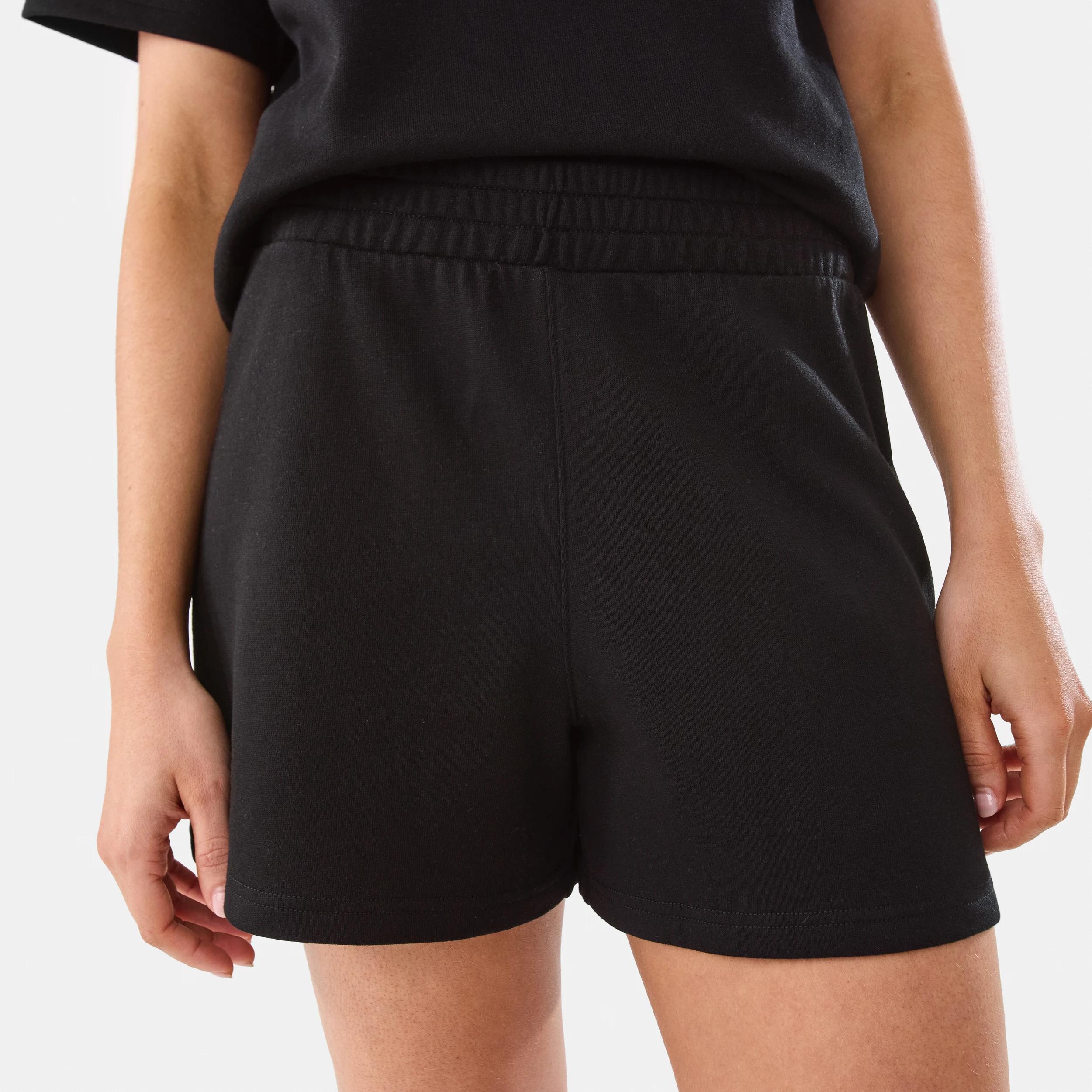 1 Active Womens Terry Shorts BLACK, 1 of 6