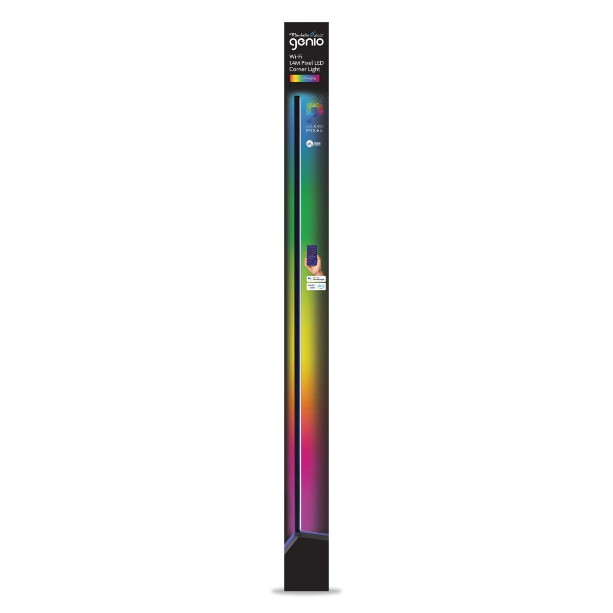3 Mirabella Genio Wi-Fi 1.4m Pixel LED Corner Light, 3 of 3