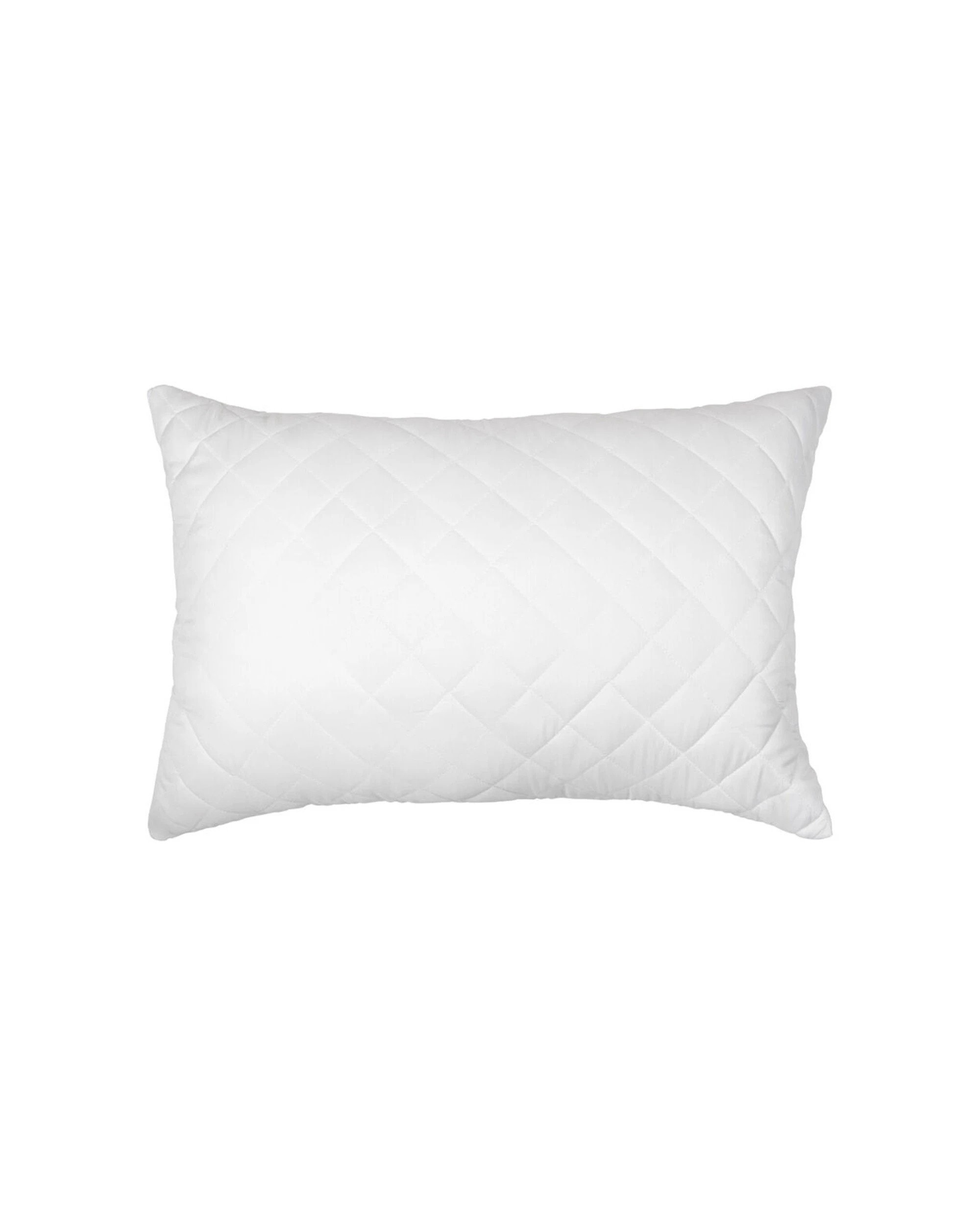 2 Ardor Boudoir 4PK King Size Zip Closure Pillow Protector Diamond Quilted 51x91cm - White, 2 of 3