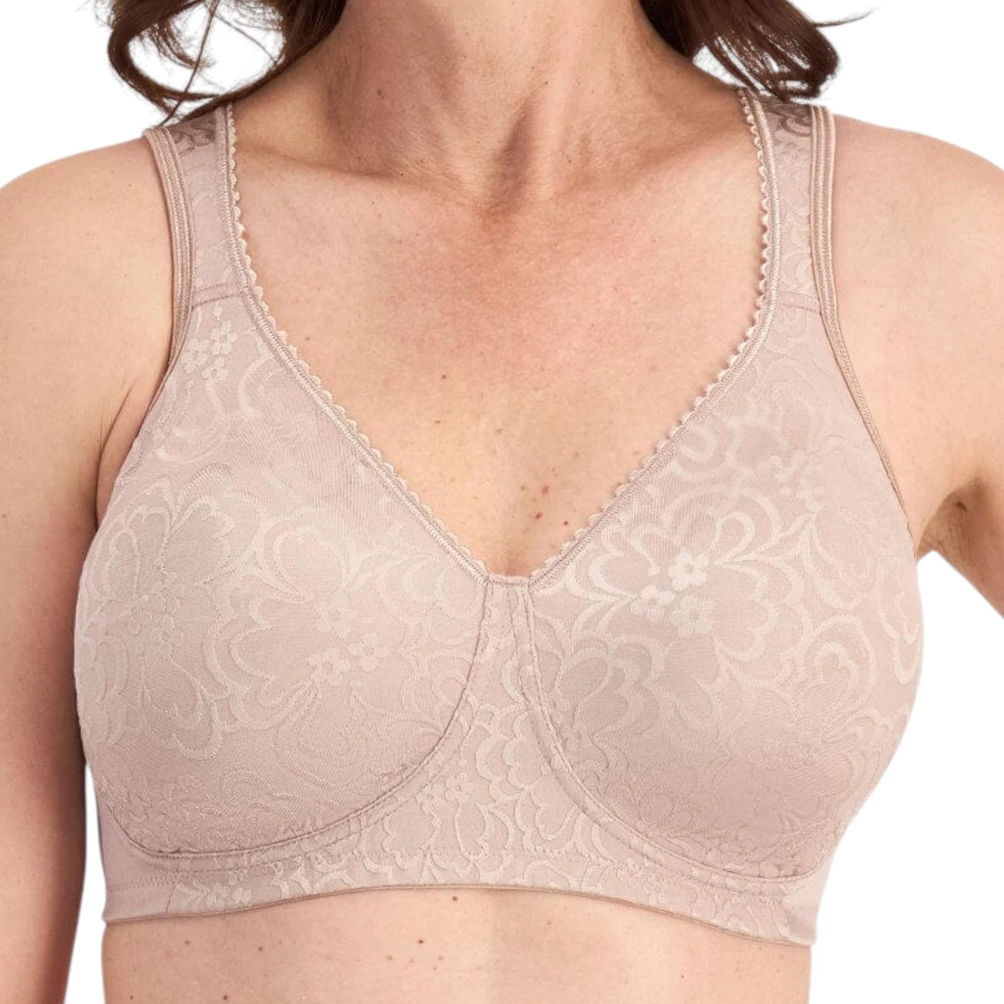 3 Playtex 2 Pack 18 Hour Ultimate Lift & Support Wirefree Bra WHITE/TOFFEE, 3 of 7