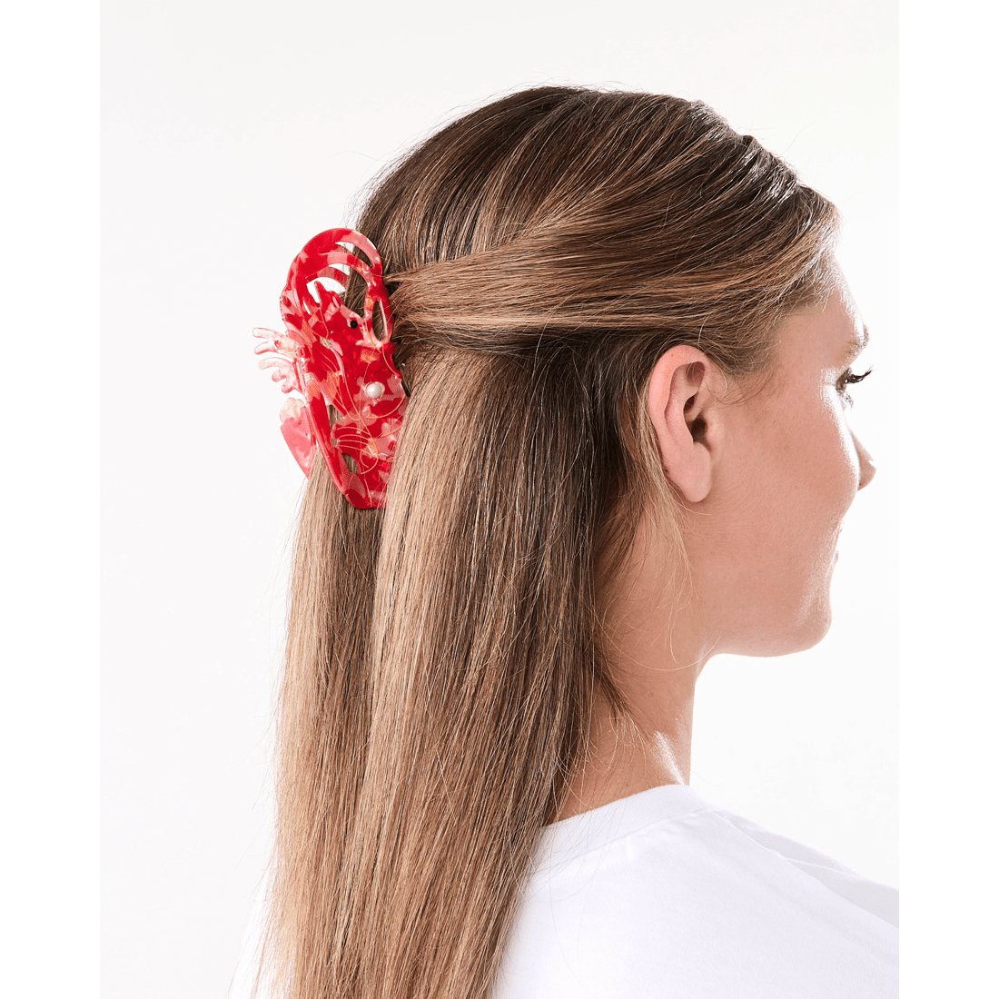 3 Red Lobster Claw Hair Clip, 3 of 4
