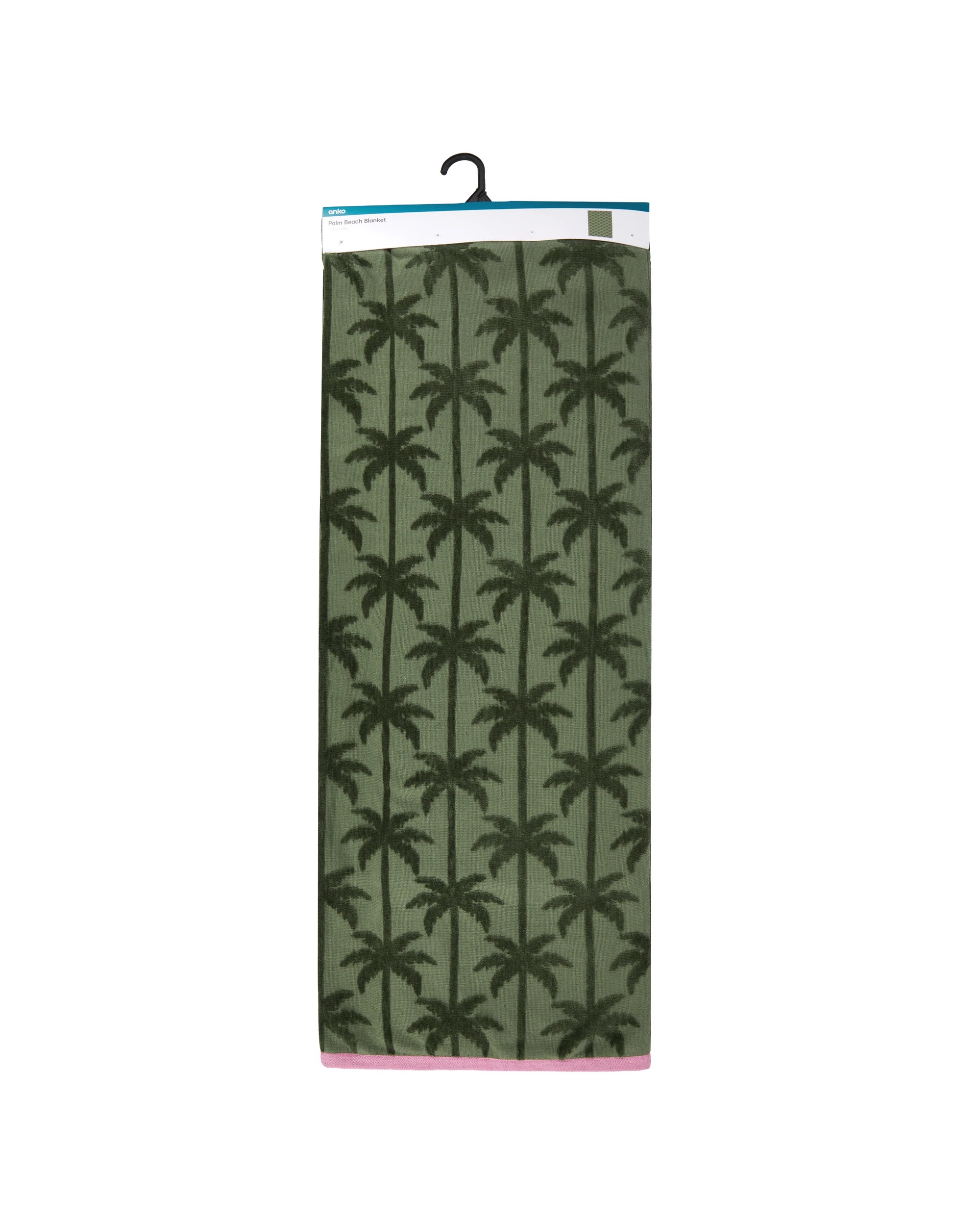 6 Cotton Palm Beach Blanket - Green, 6 of 6